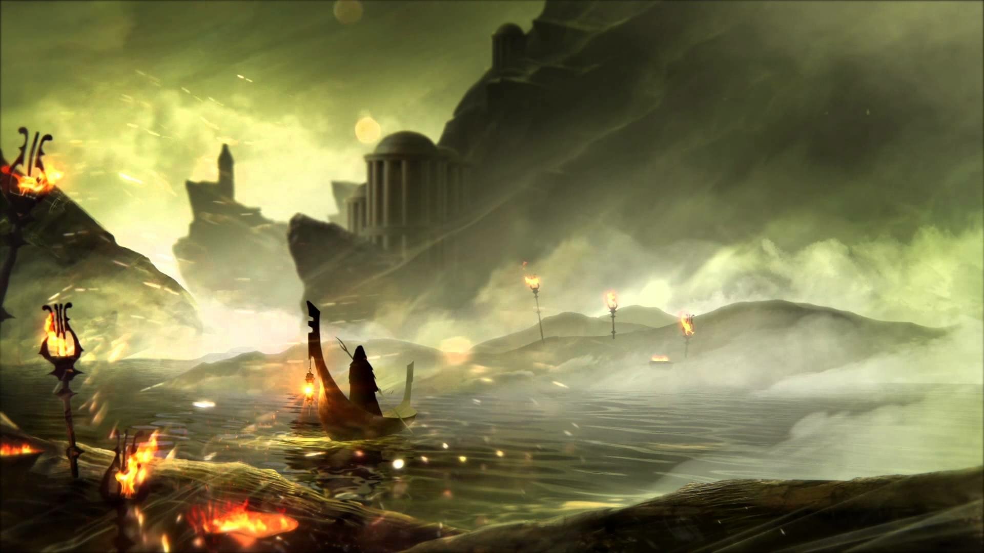 Dark Greek Death: Artistic HD Mythic Landscape