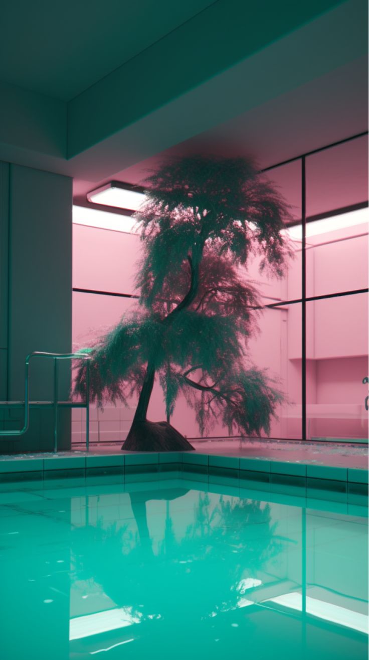 Vaporwave liminal space.wallpaper