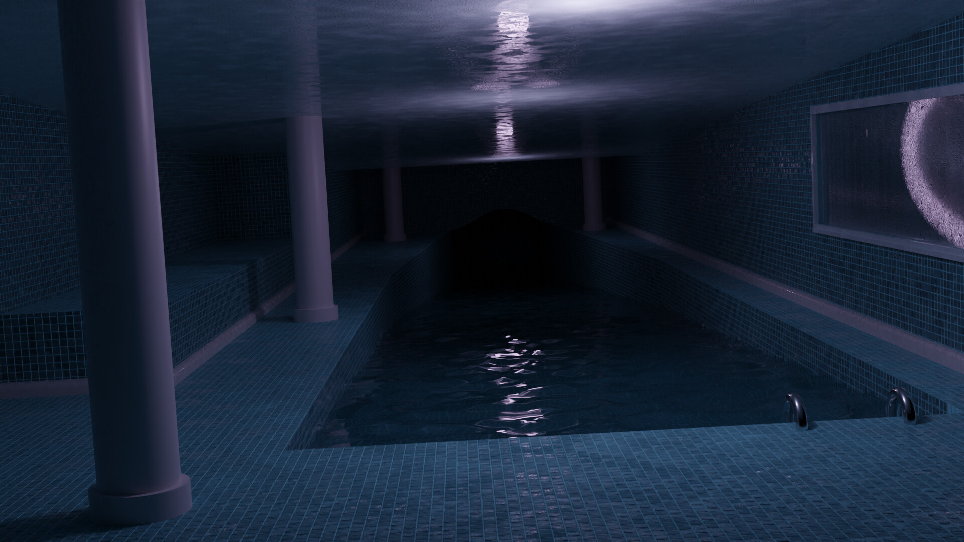 Liminal Space Concepts. Indoor Pool