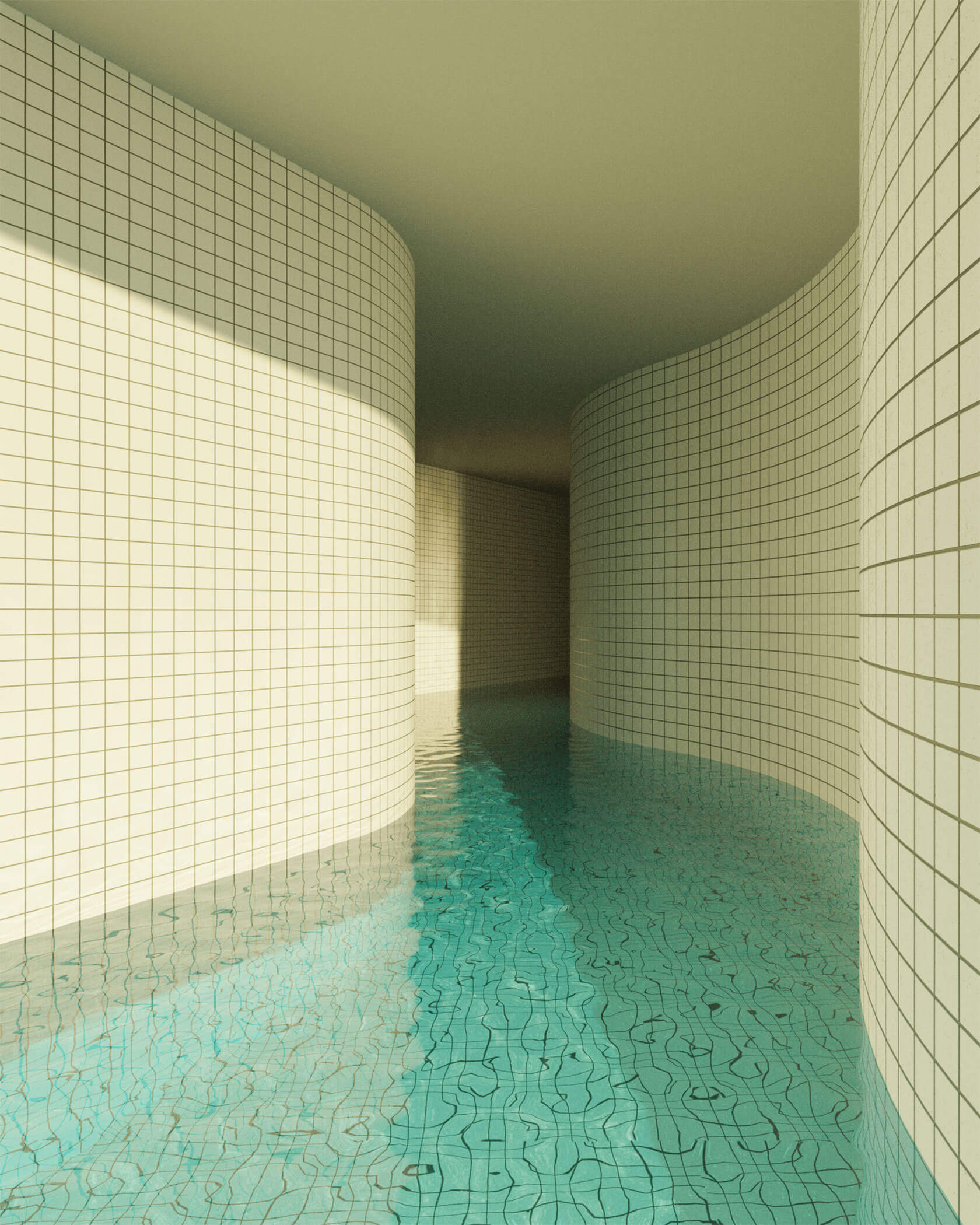 Dream Pools: Liminal Space Artworks by Jared Pike. Daily design inspiration for creatives