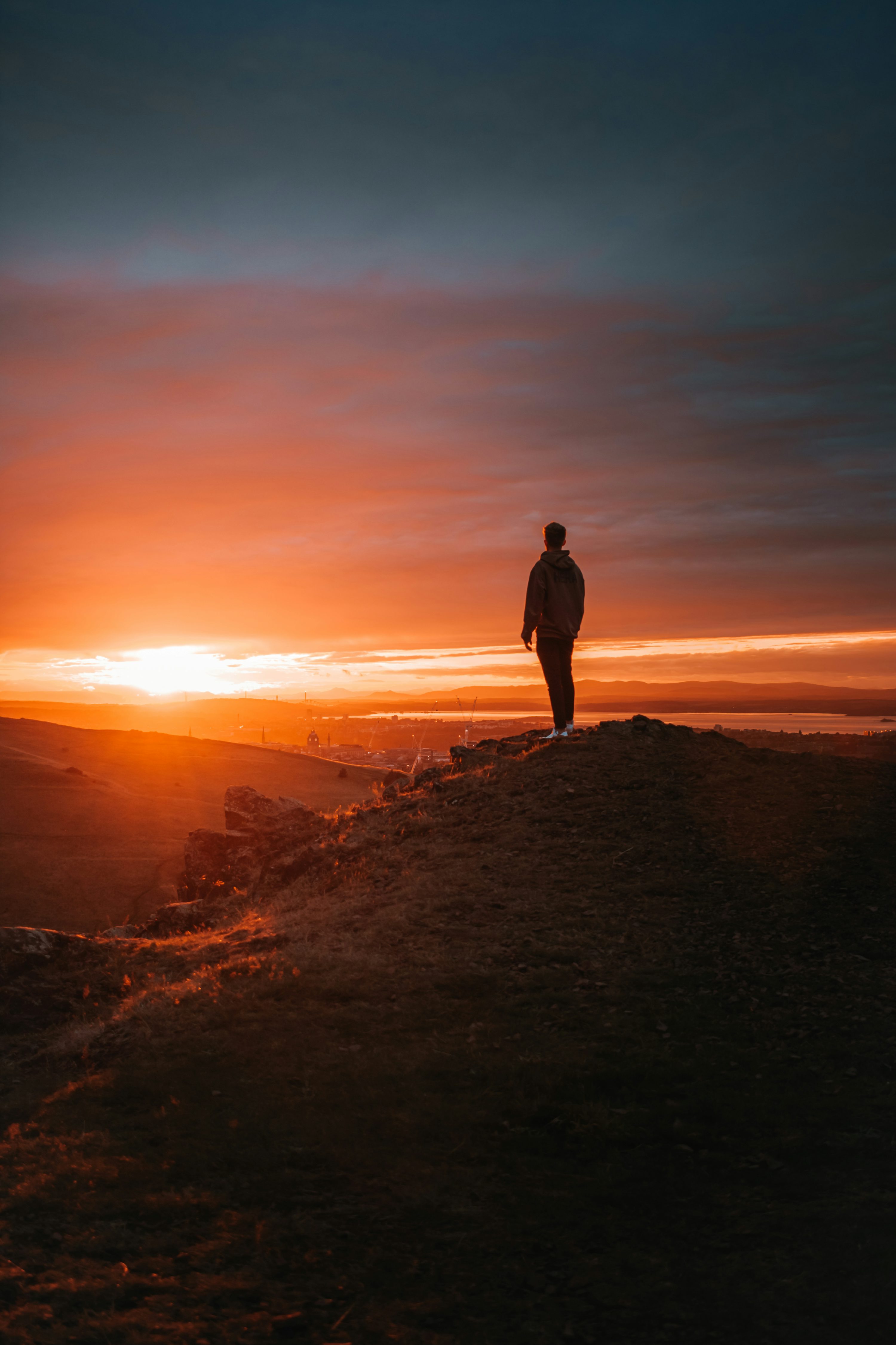 Boy Sunset Picture. Download Free Image