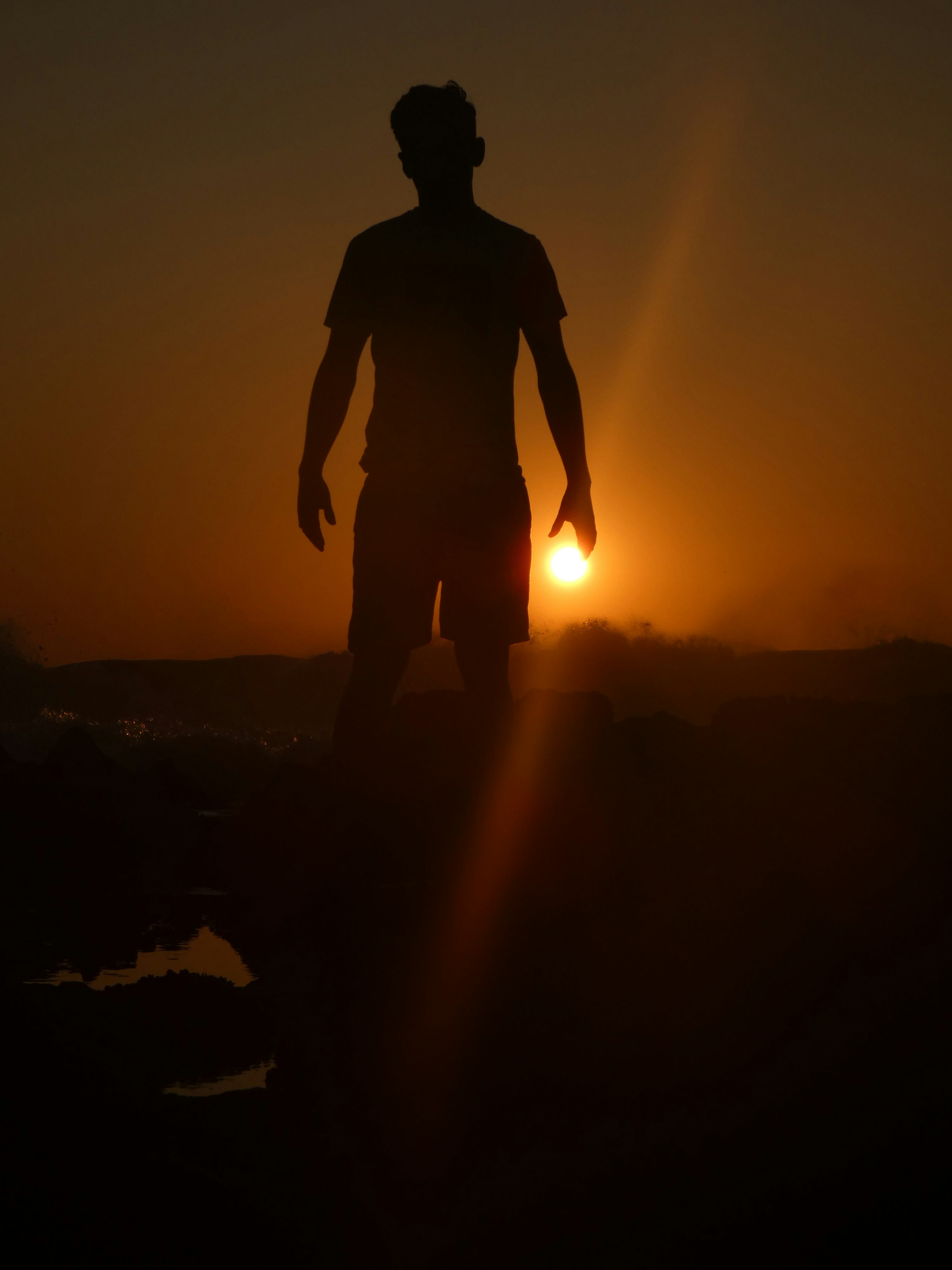 Boy Sunset Picture. Download Free Image