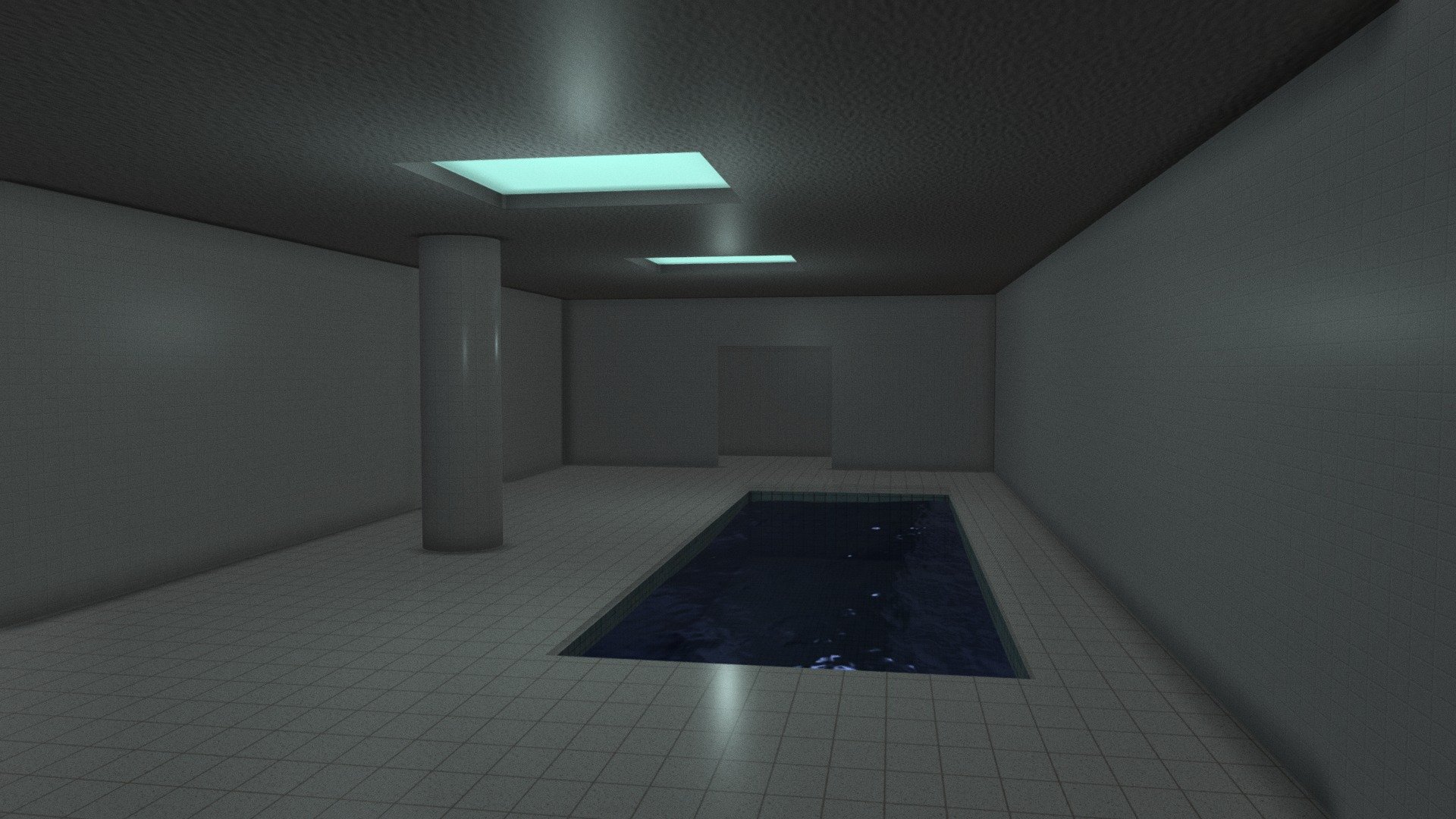 liminal pool room Free 3D model by gatgat [13ab767]