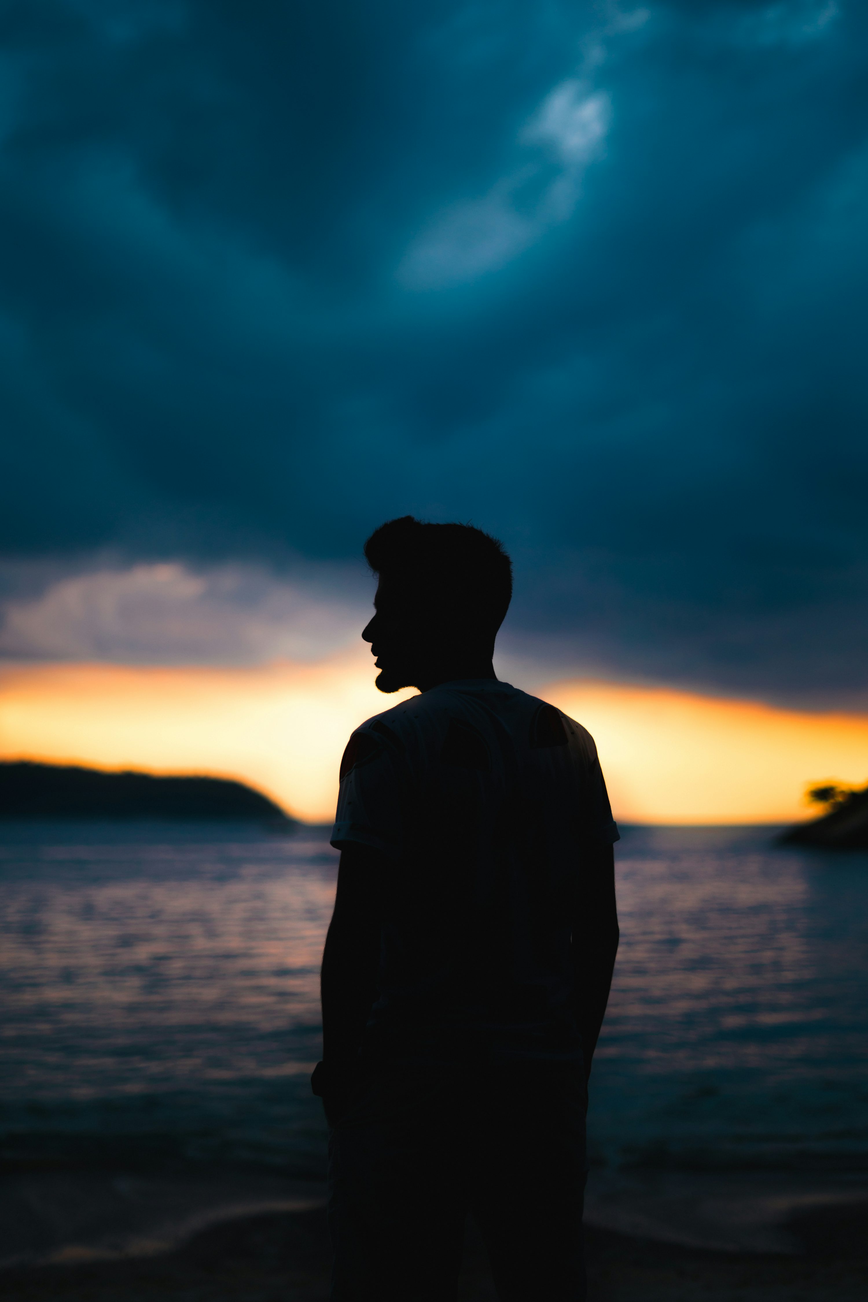 Boy Sunset Picture. Download Free Image