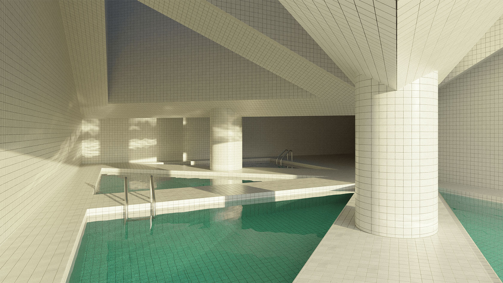 Dream Pools: Liminal Space Artworks by Jared Pike. Daily design inspiration for creatives