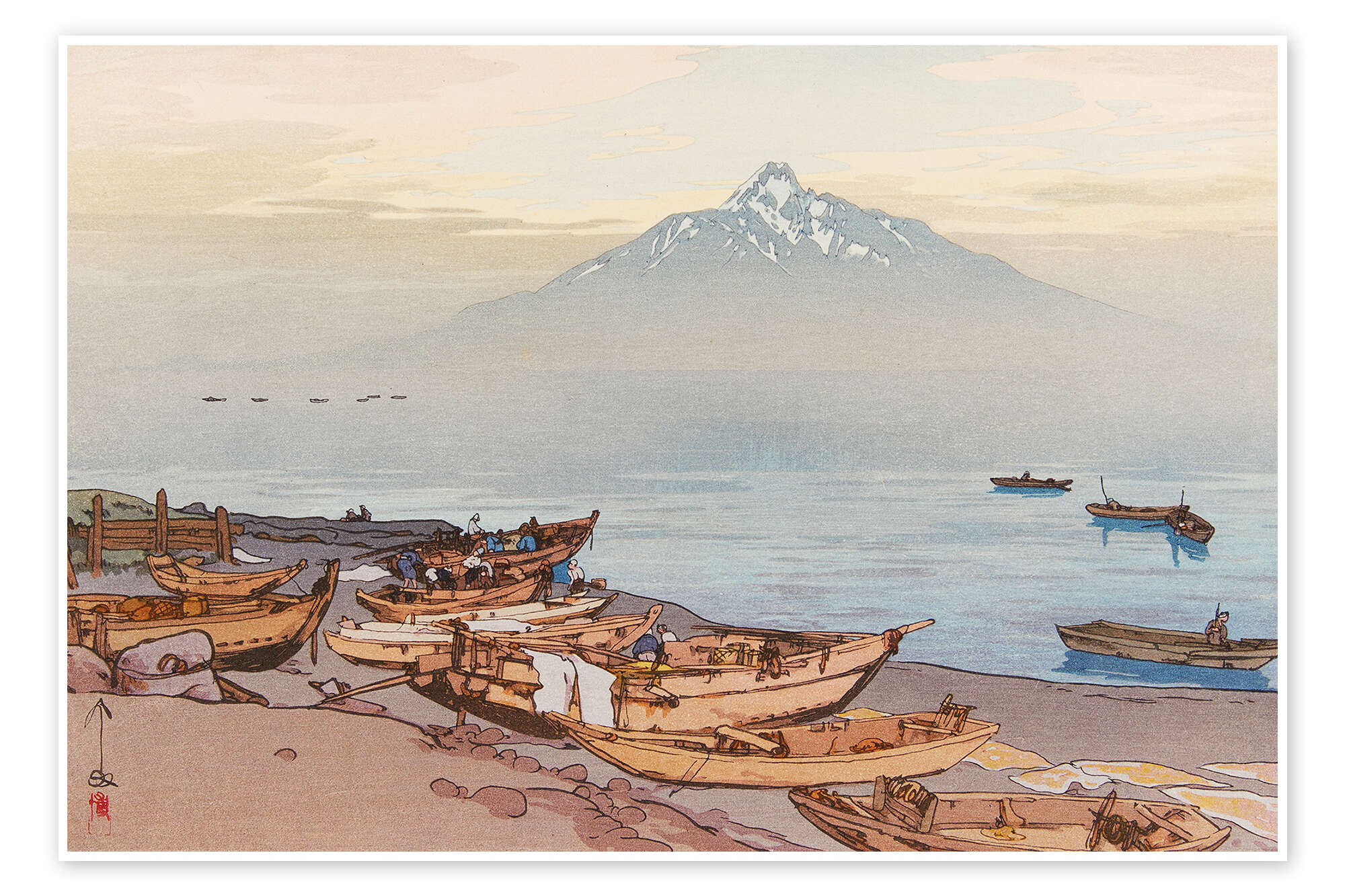 Calm waters of the Northern Sea, Mount Rishiri