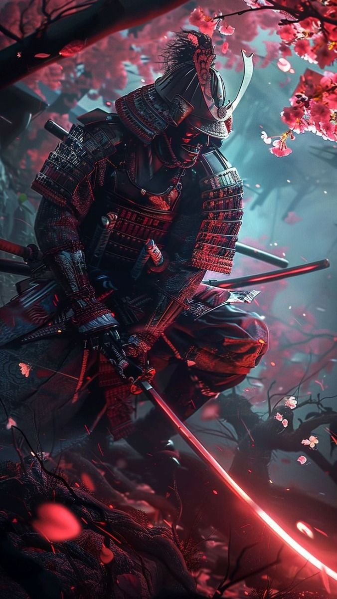 cherry blossom samurai wallpaper!