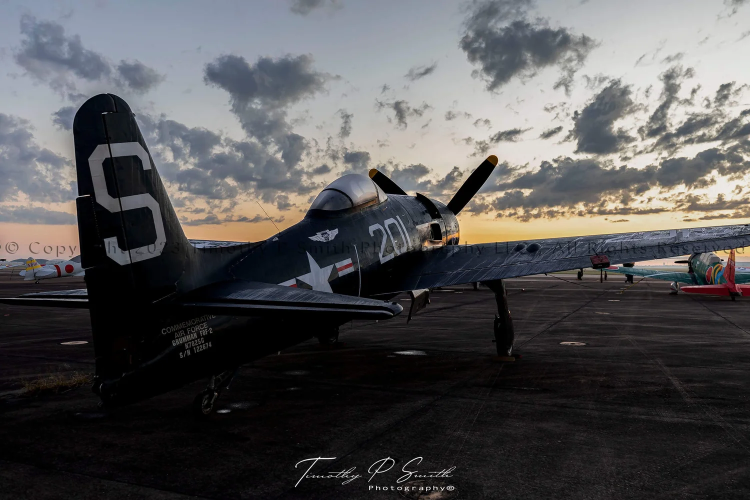 F8F Bearcat. Grumman Warbird US Navy Fighter Aircraft