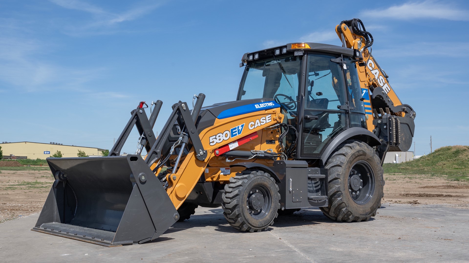 CASE Leads Electric Powered Evolution, Releases Industry's First Electric Backhoe Loader