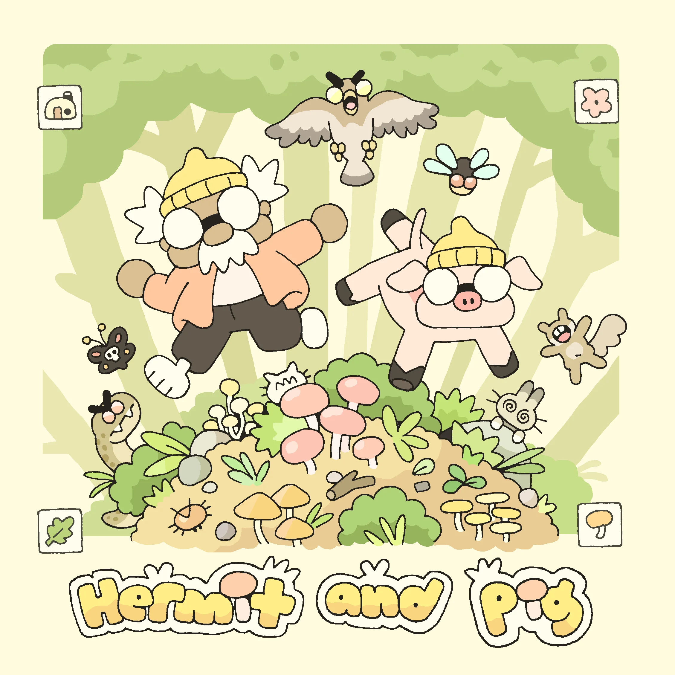 Hermit and Pig Artwork