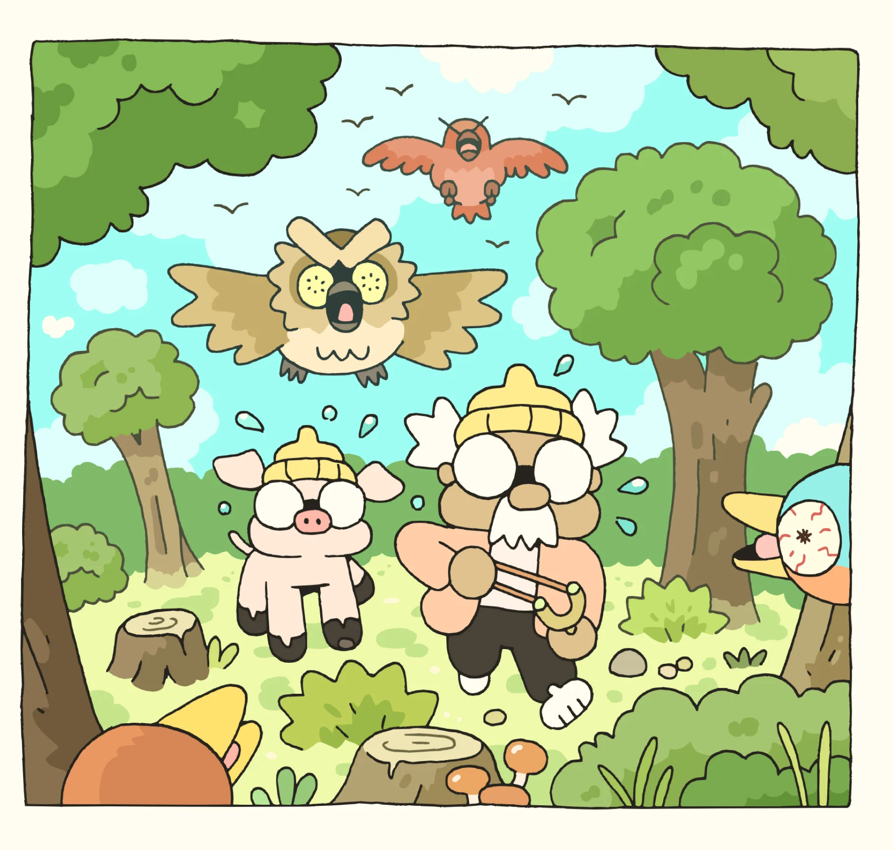 Hermit and Pig Artwork