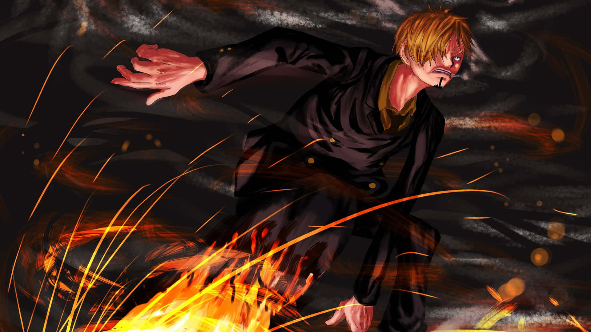 Download Sanji 4K Dark Art Wallpaper