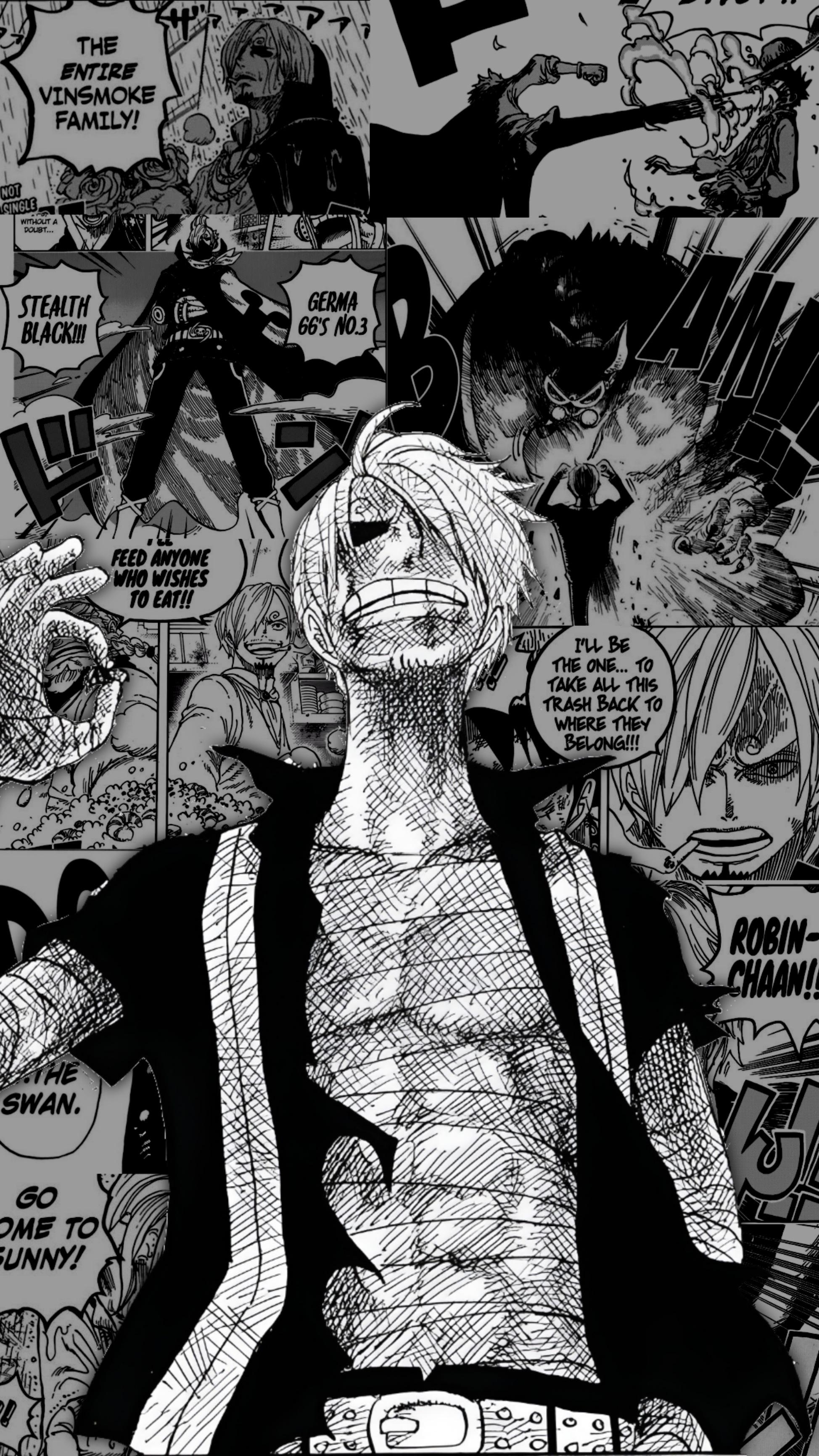 Sanji manga wallpaper (OC)