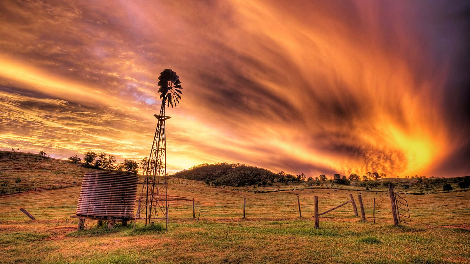 Download Enjoy the rural beauty of a Ranch Wallpaper
