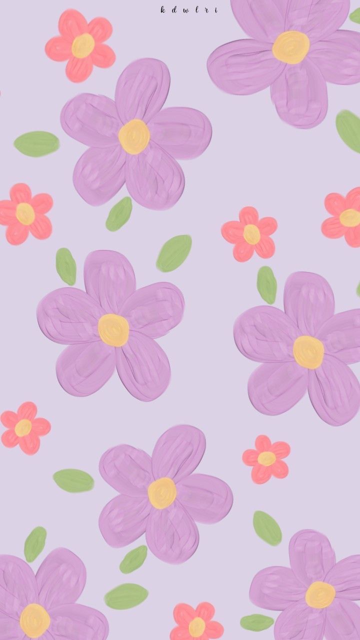 Purple Flower Wallpaper for a Fresh and Vibrant Look