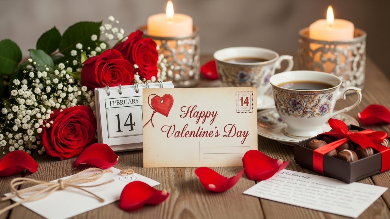 February Image Wishes Happy for Lovers