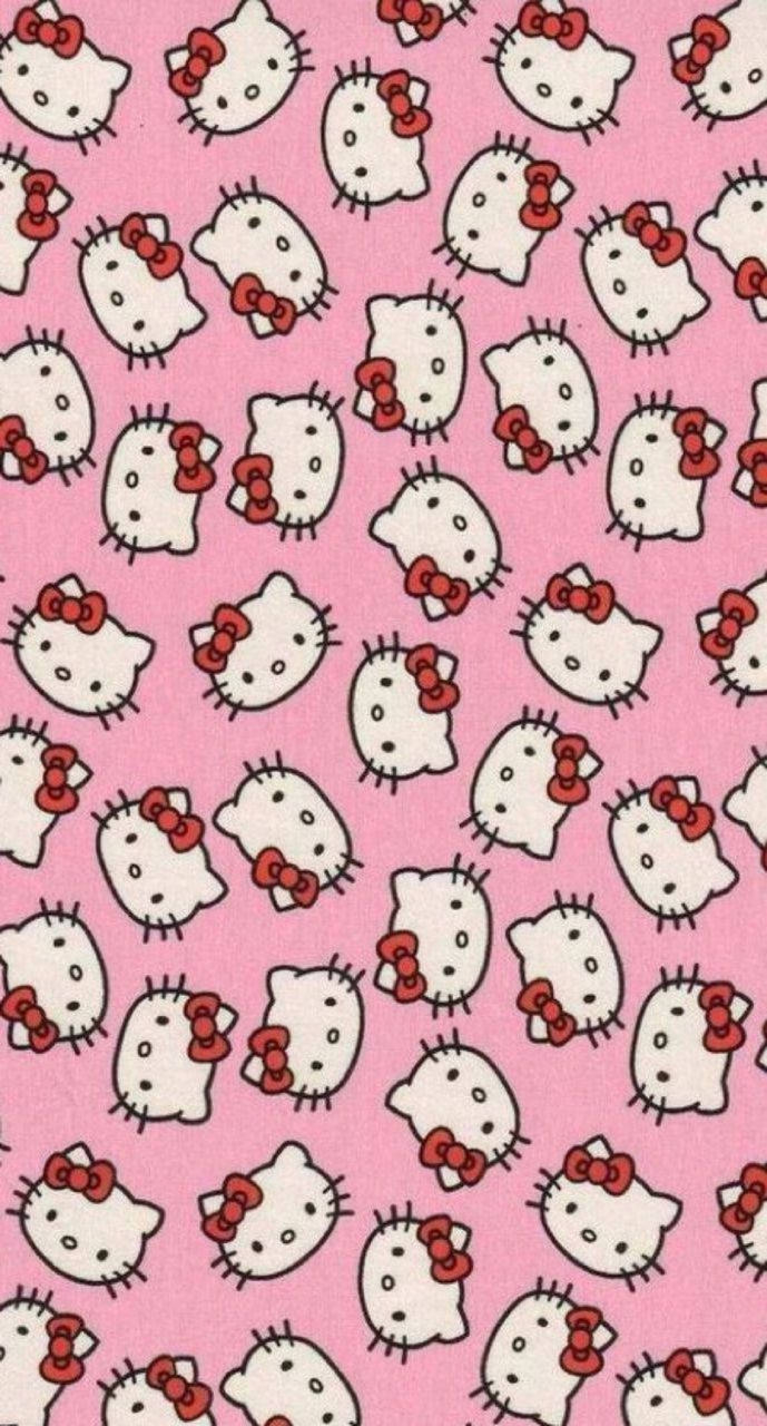 Hello Kitty Pattern Repeating Texture