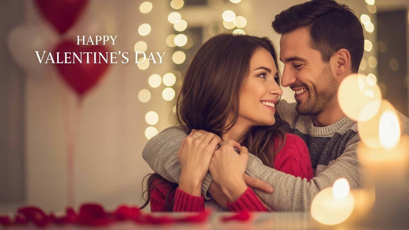 February Image Wishes Happy for Lovers