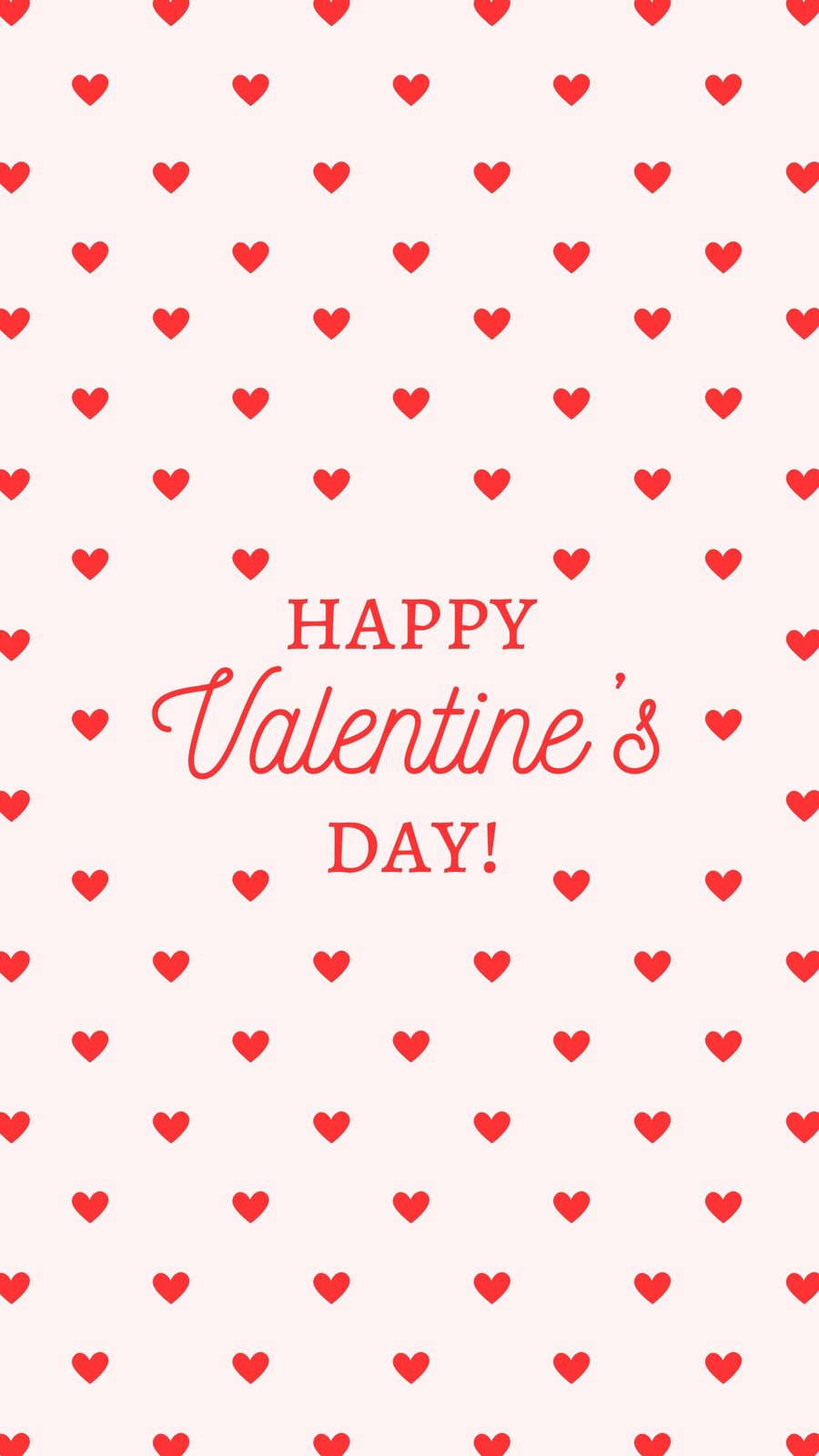Red Hearts Simple Valentine's Day Instagram Reels Video