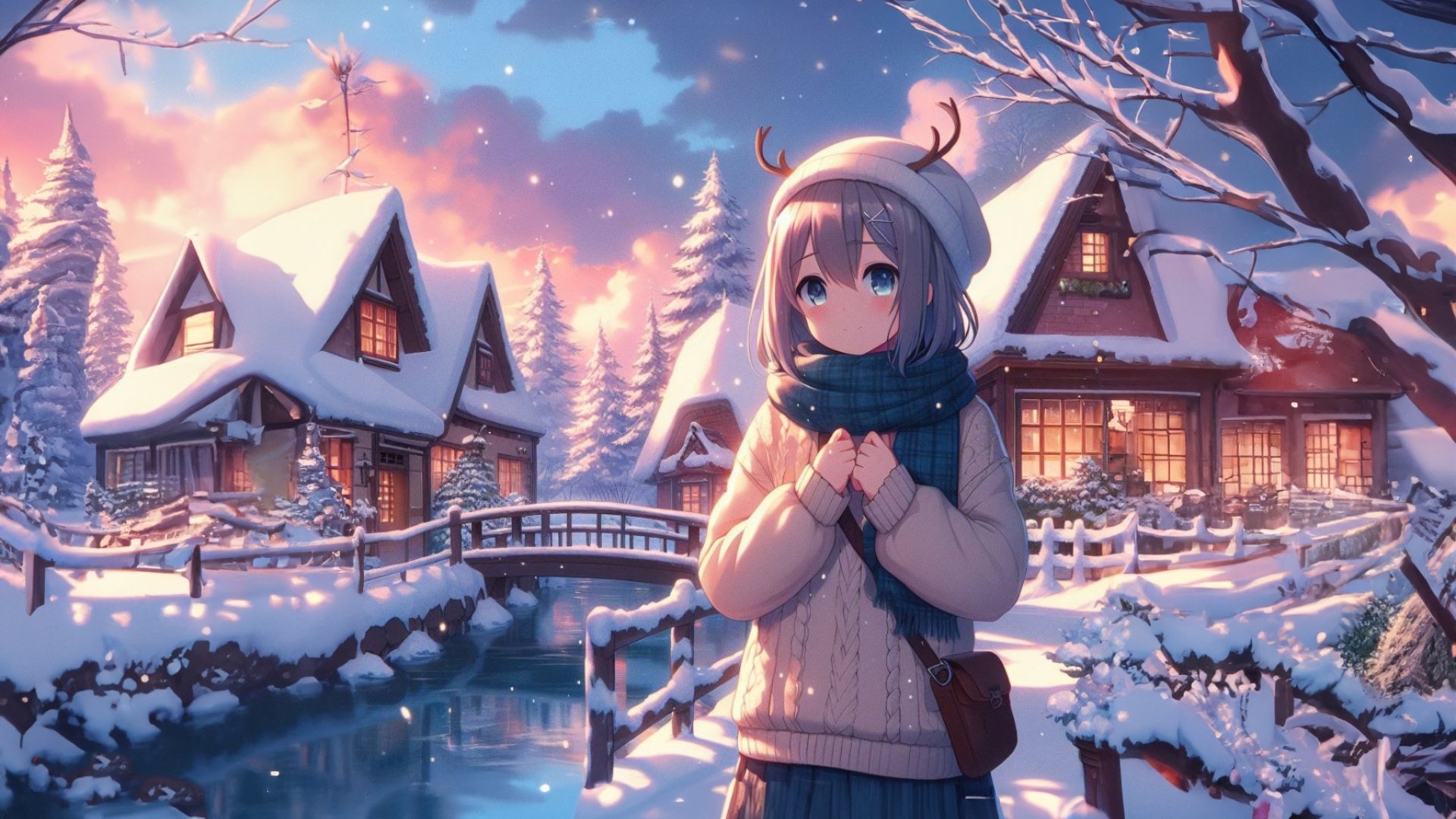 Anime winter wallpaper