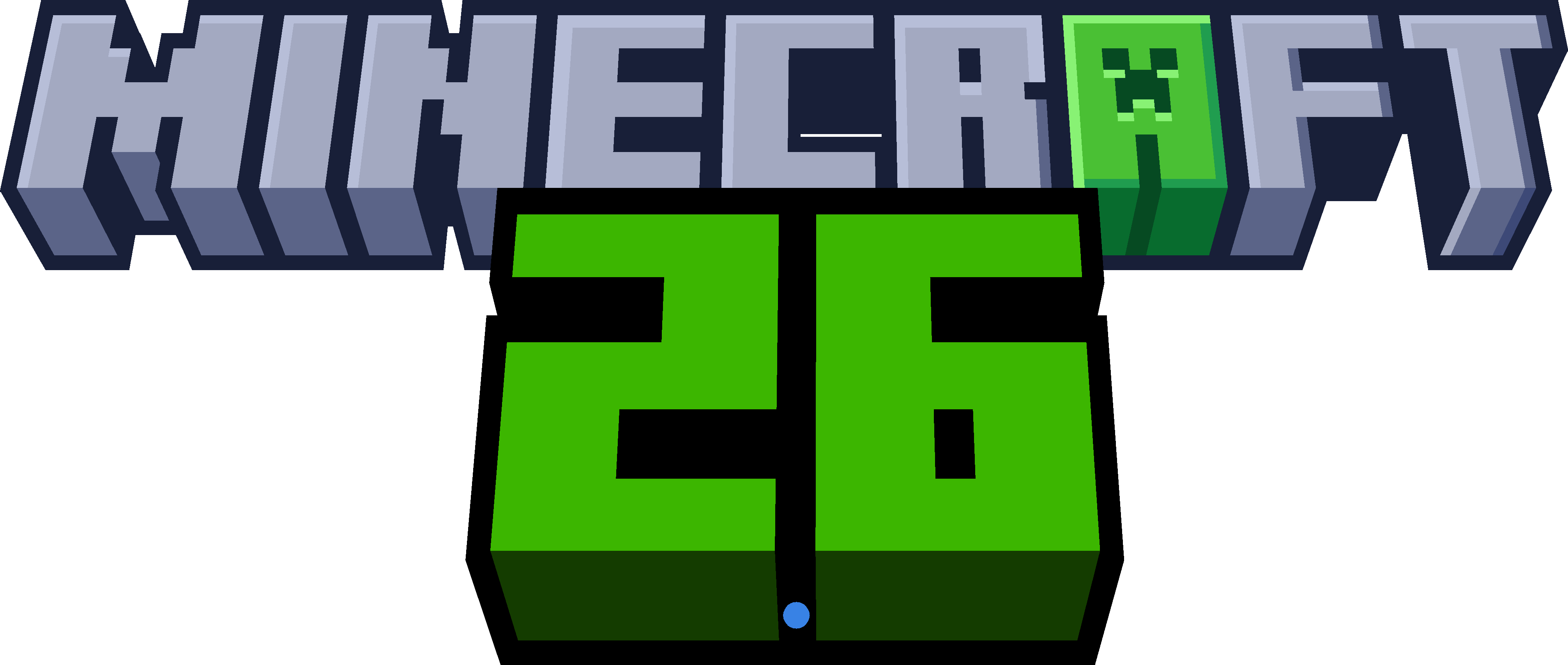 Minecraft title's new logo from 2026