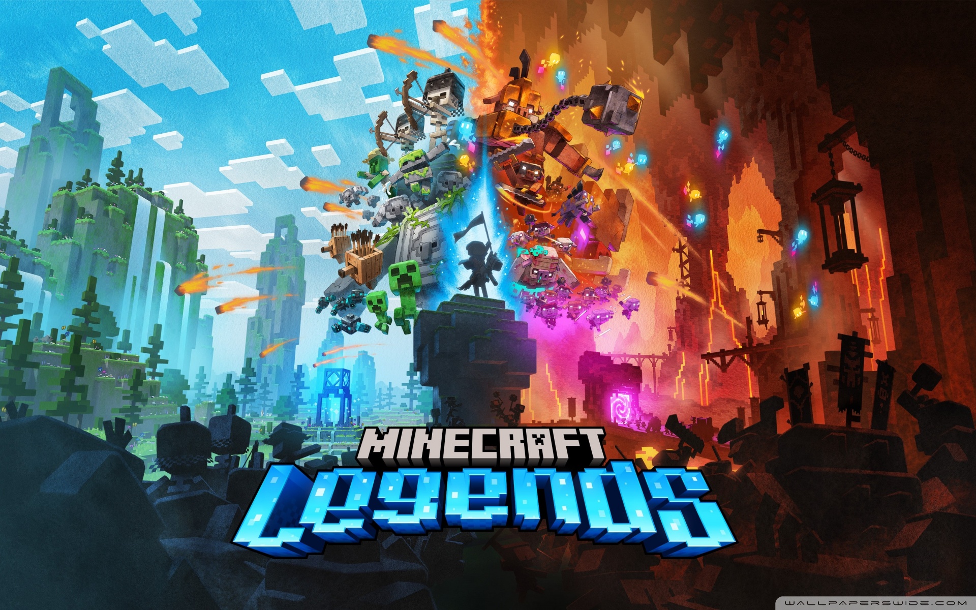 Minecraft Legends 4K UHD Wallpaper for UltraHD Desktop and TV, Widescreen and UltraWide Display, Smartphone and Tablet Devices