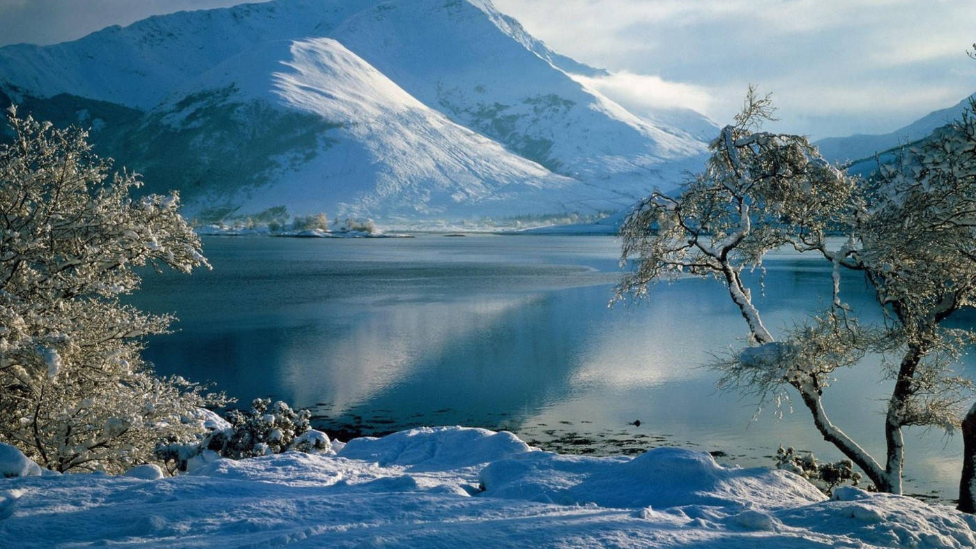 Download Winter Scene Calm Landscape Wallpaper