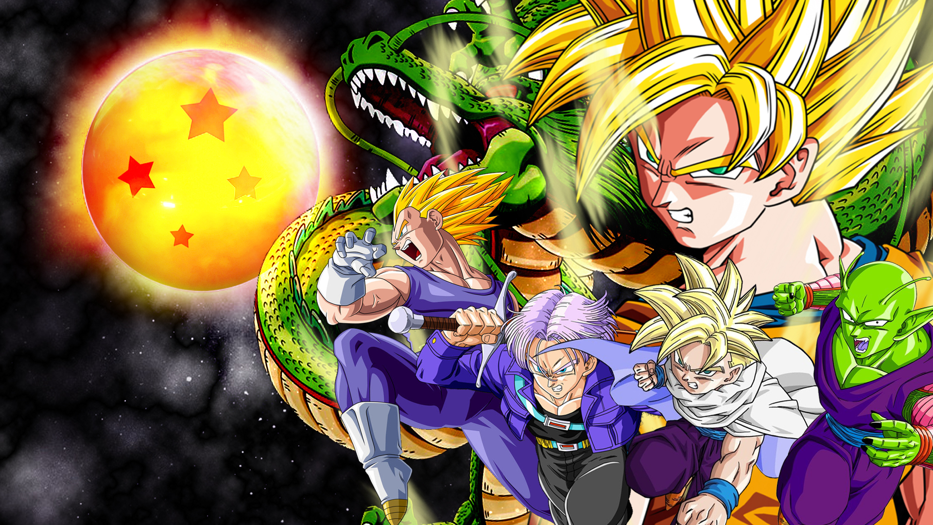 Cool Dragon Ball Wallpaper For Laptop Dragonball Z Wall Art