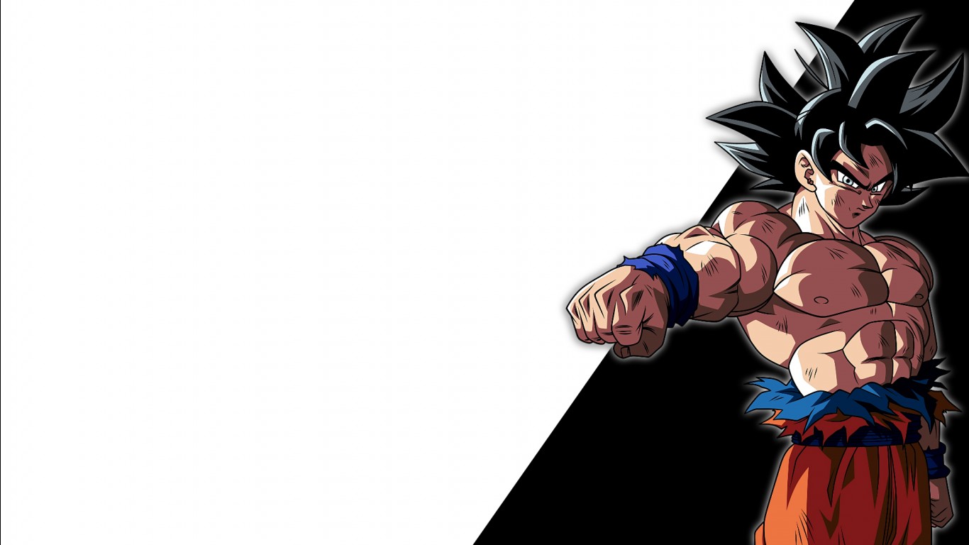 Goku White Background HD Dragon Ball Super Wallpaper
