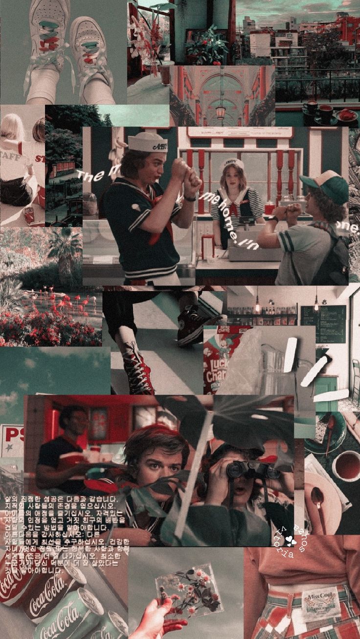 Steve e Dustin Lockscreen Wallpaper Aesthetic Stranger Things Friends. Stranger things wallpaper, Stranger things aesthetic