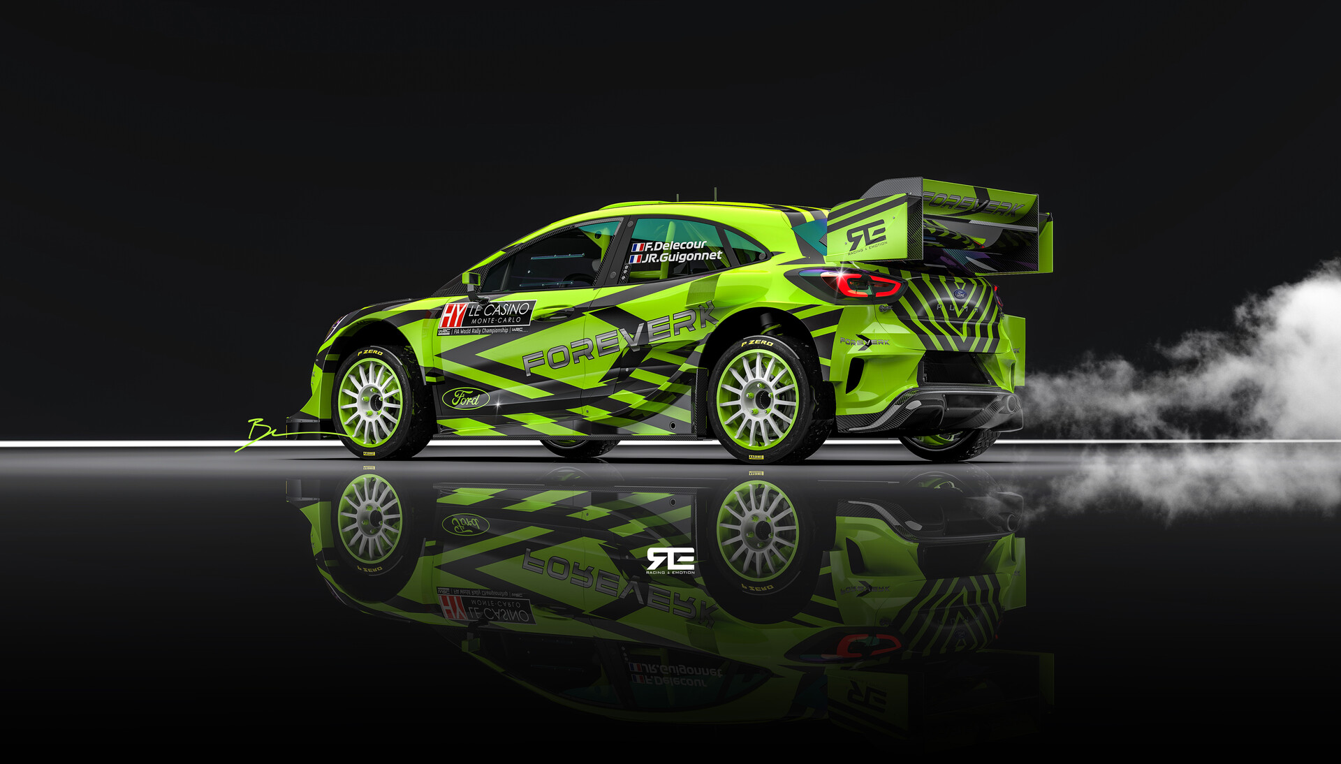 Ford Puma Rally1 hybrid WRC
