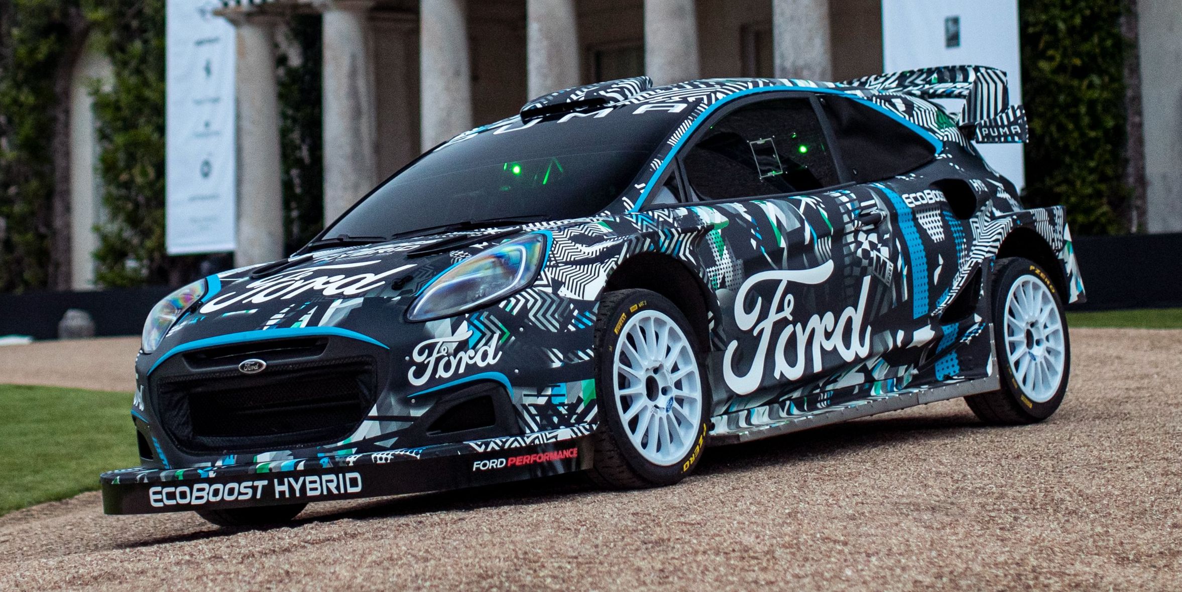 Front aero of the new Ford Puma Rally1 WRC Prototype