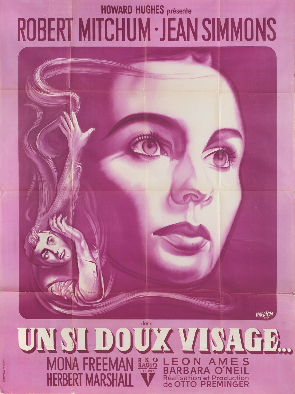 Angel Face Original 1953 French Grande Movie Poster Movie Poster Gallery