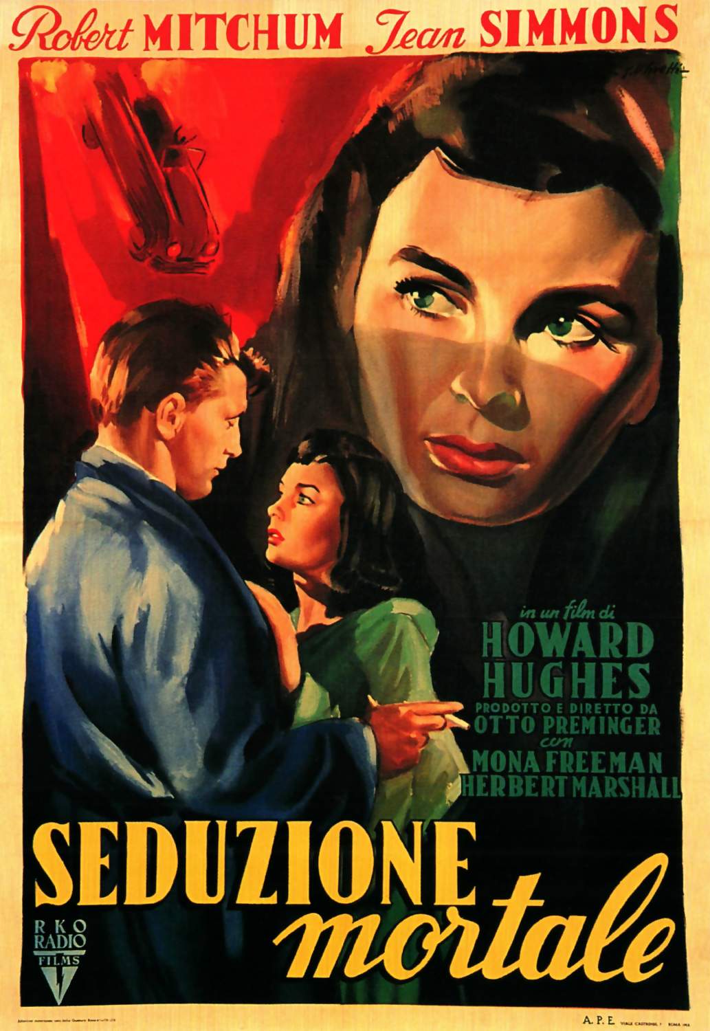 Solve Film Noir Poster Face jigsaw puzzle online with 204 pieces