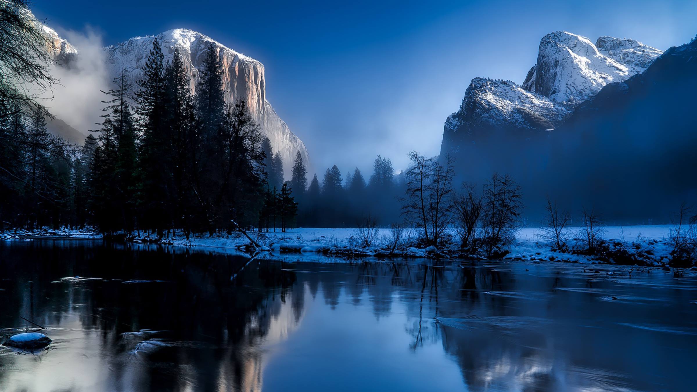 Free yellowstone national park water landscape mountains snow