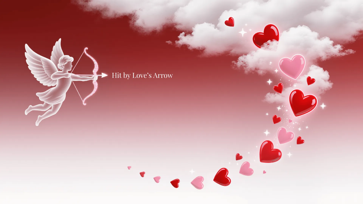 Free Cupid Valentines Day Background to Edit Online