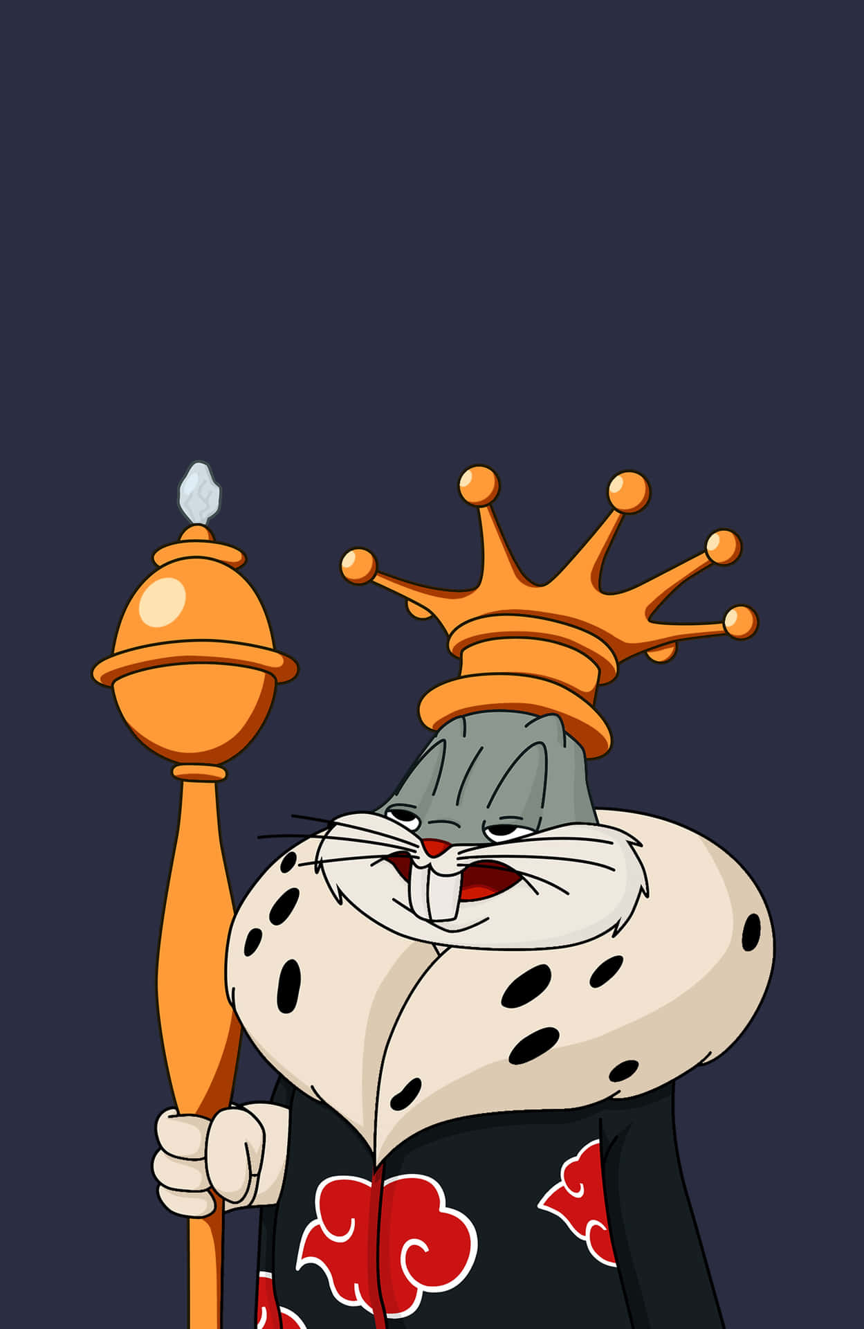 Download An iPhone featuring the unstoppable Bugs Bunny! Wallpaper