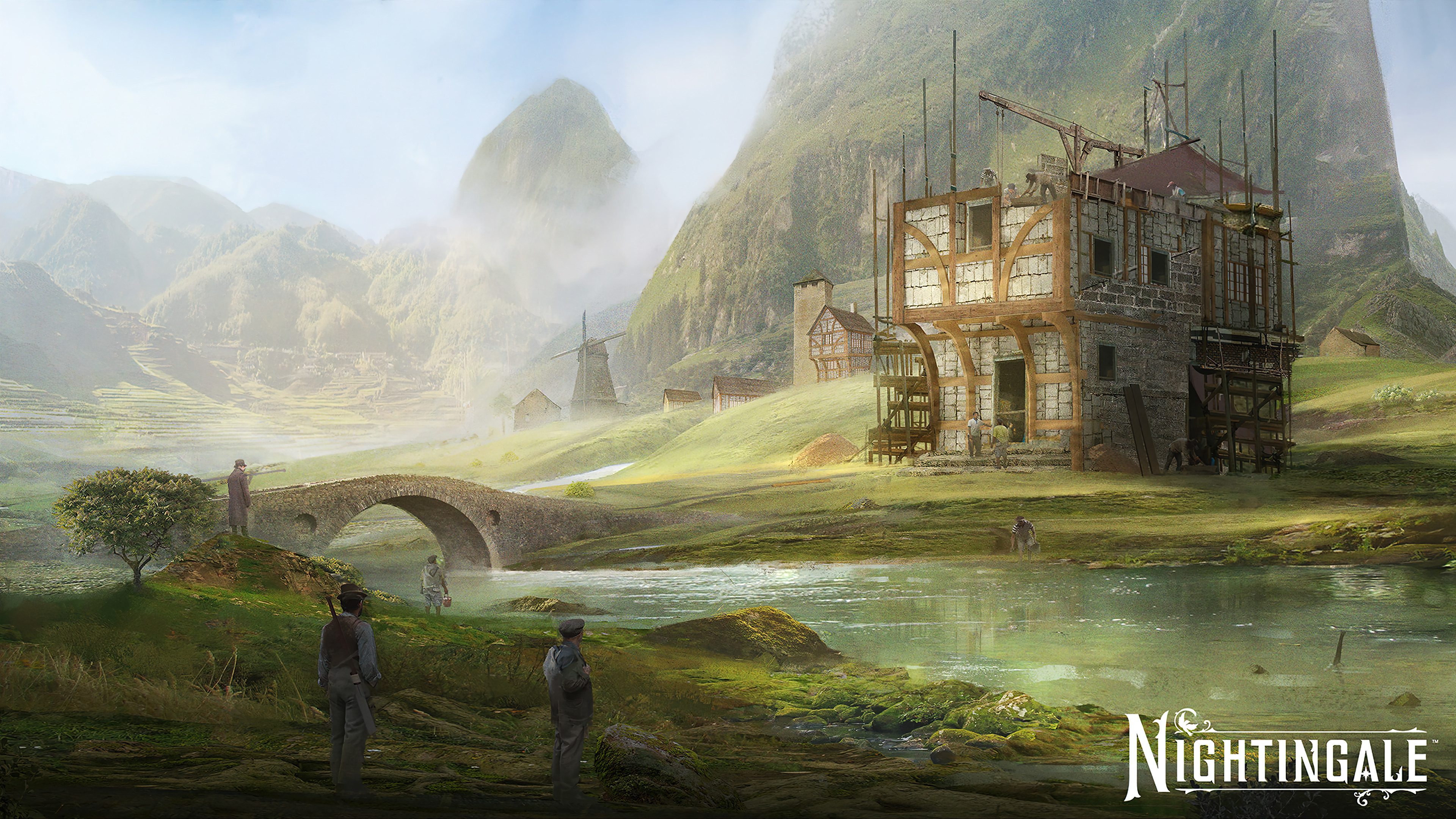 Nightingale Game Art Wallpaper 4K PC Desktop e