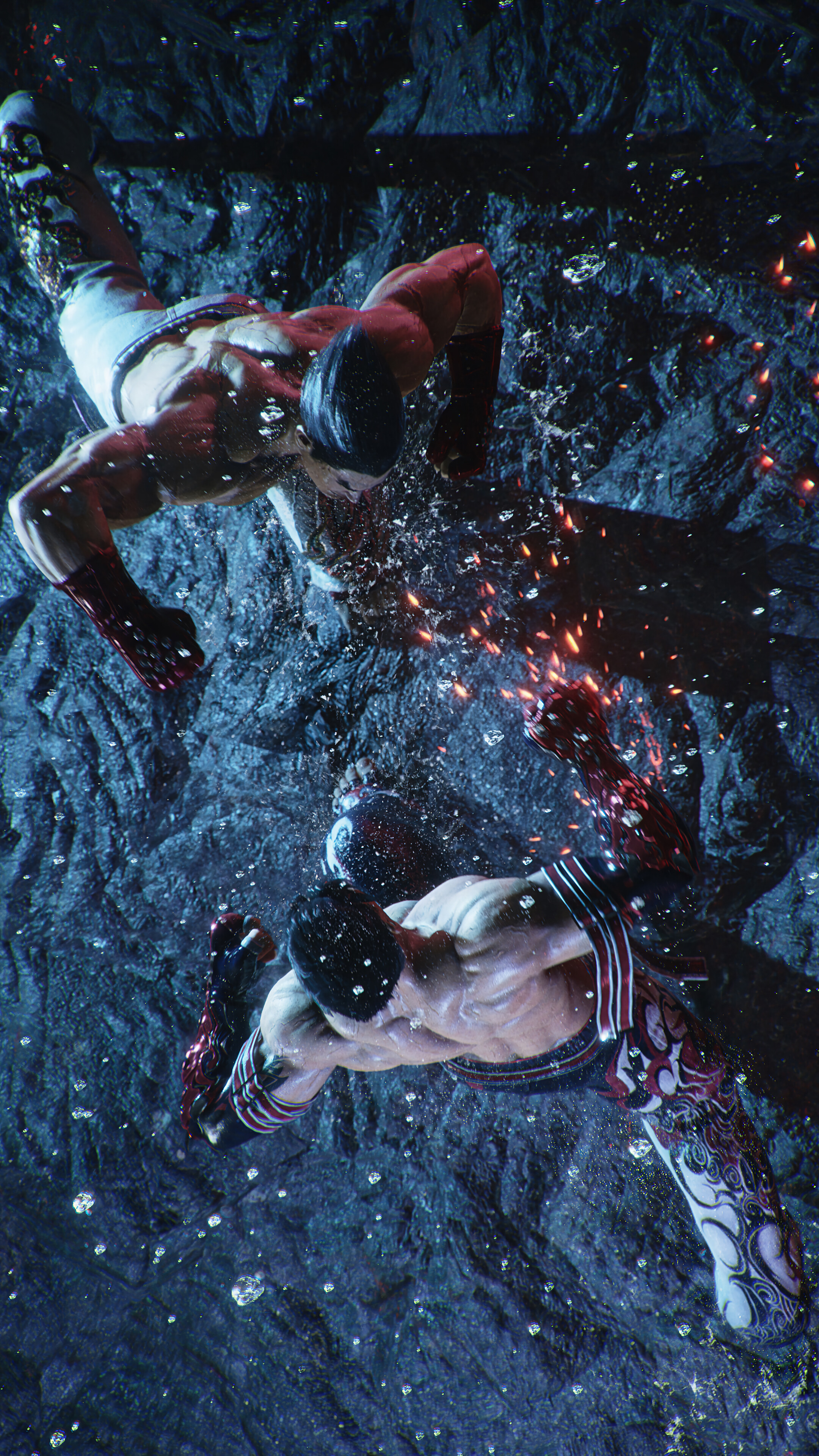 Tekken 8 Jin Kazama vs. Kazuya Mishima 4K Wallpaper iPhone HD Phone j
