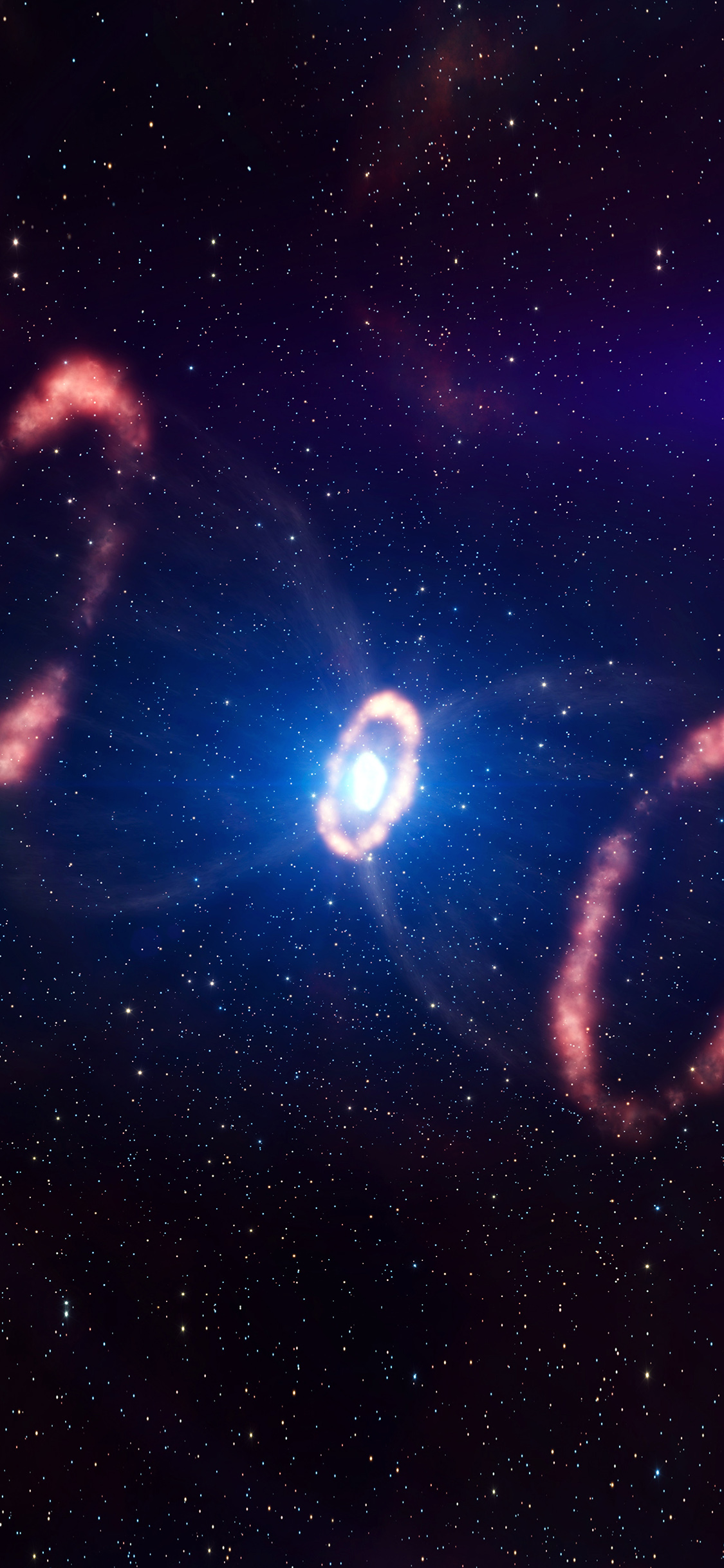 iPhone X wallpaper. space dark sky galaxy night beautiful blue flare