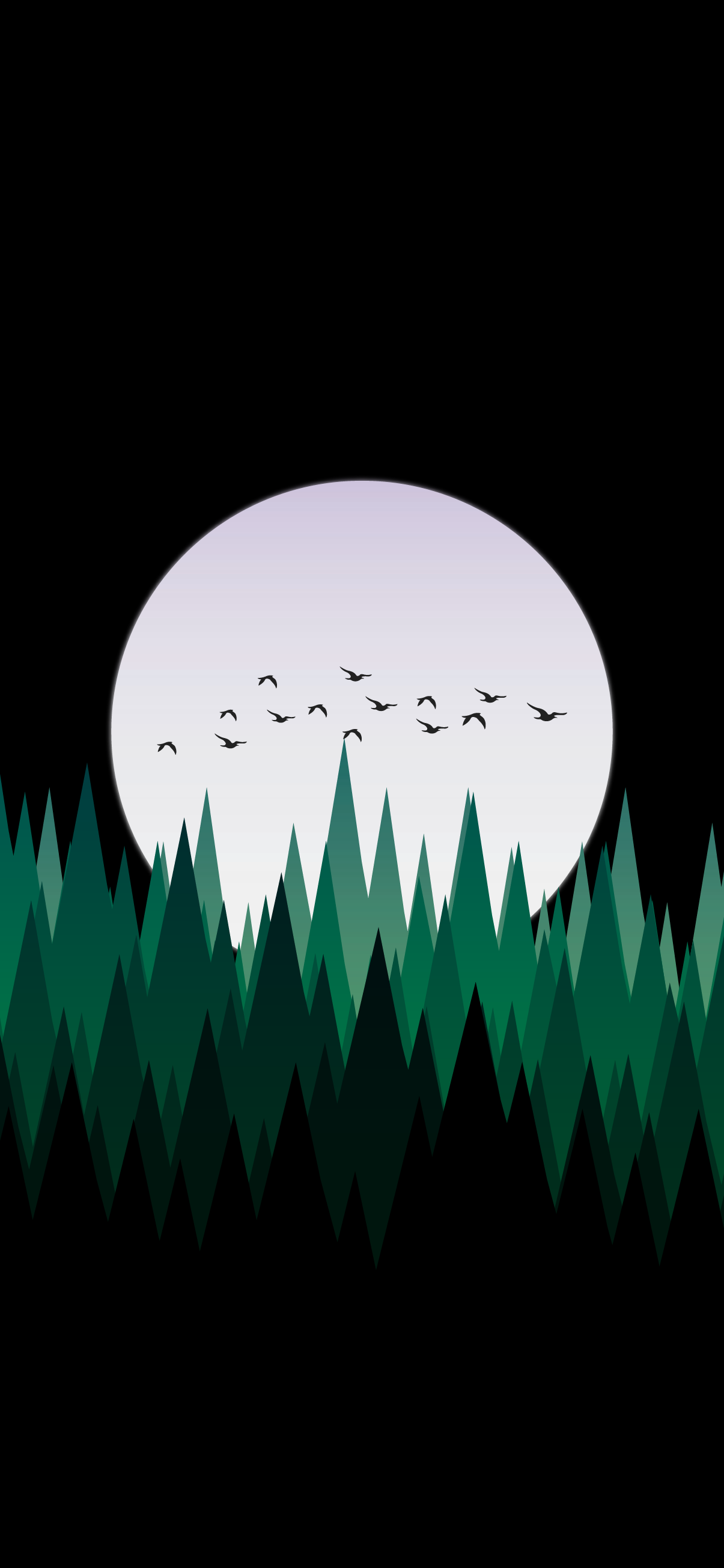 Amoled iphone wallpaper and moon