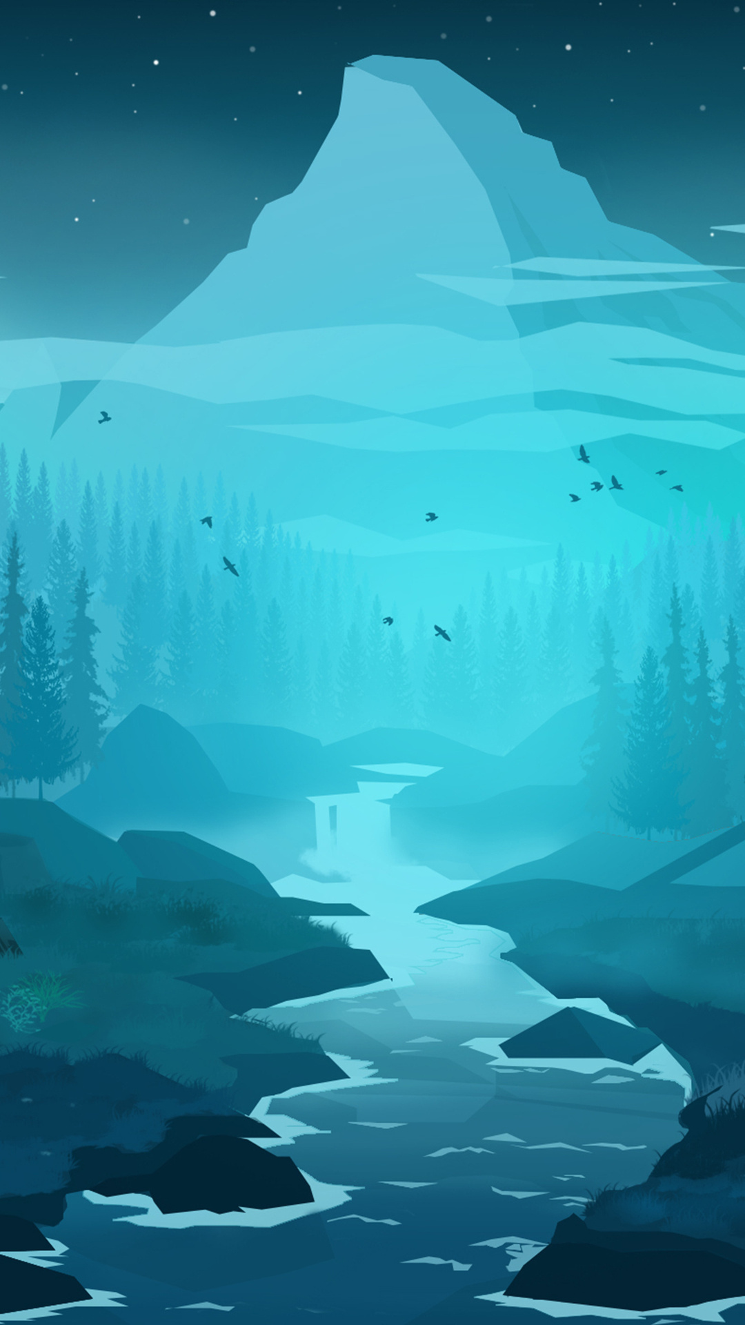 Blue Forest Minimal 4k iPhone 7, 6s, 6 Plus, Pixel xl , One Plus 3, 3t, 5 , HD 4k Wallpaper, Image, Background, Photos and Picture