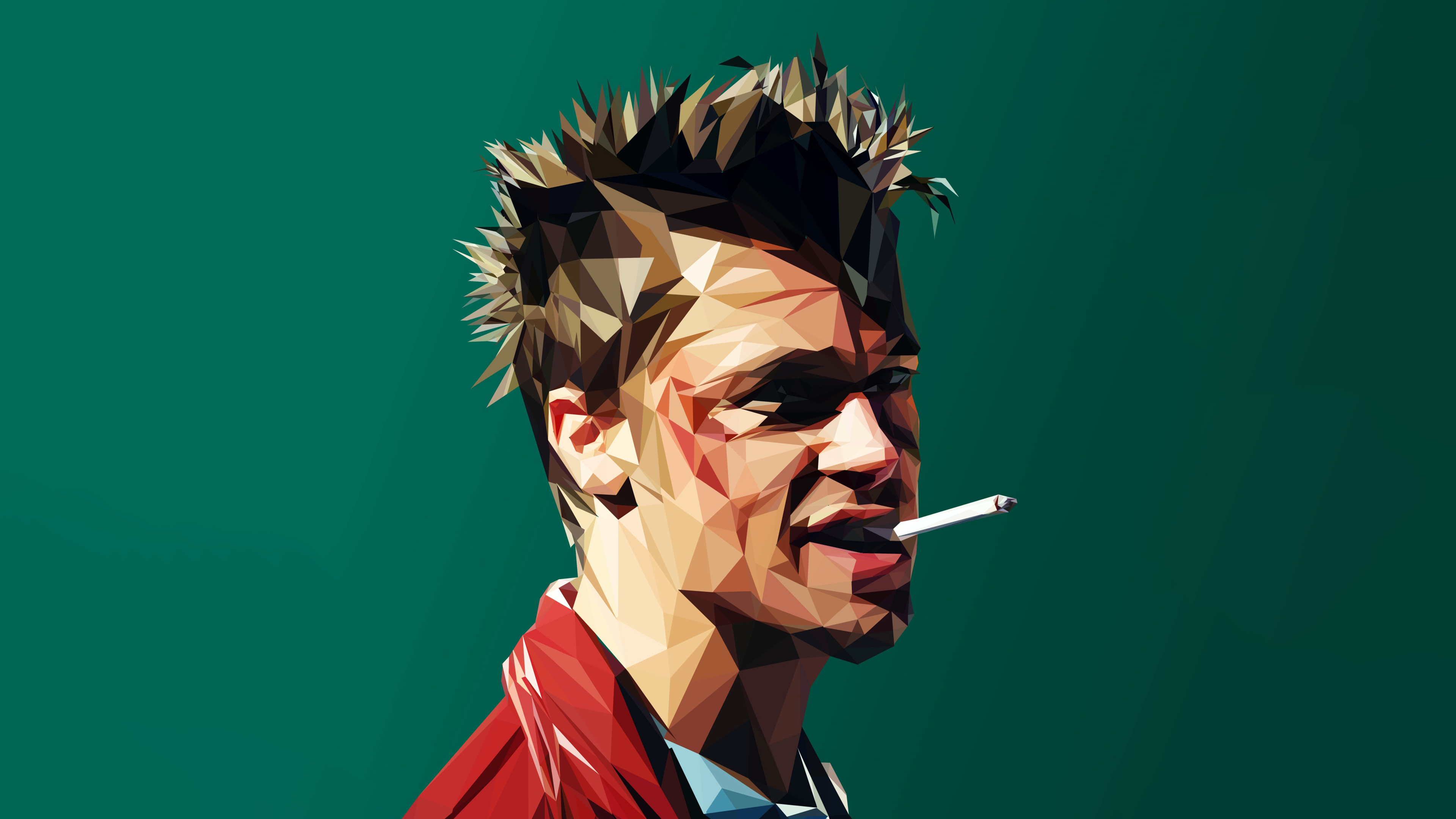 Brad Pitt Wallpaper 4K, Tyler Durden, Fight Club