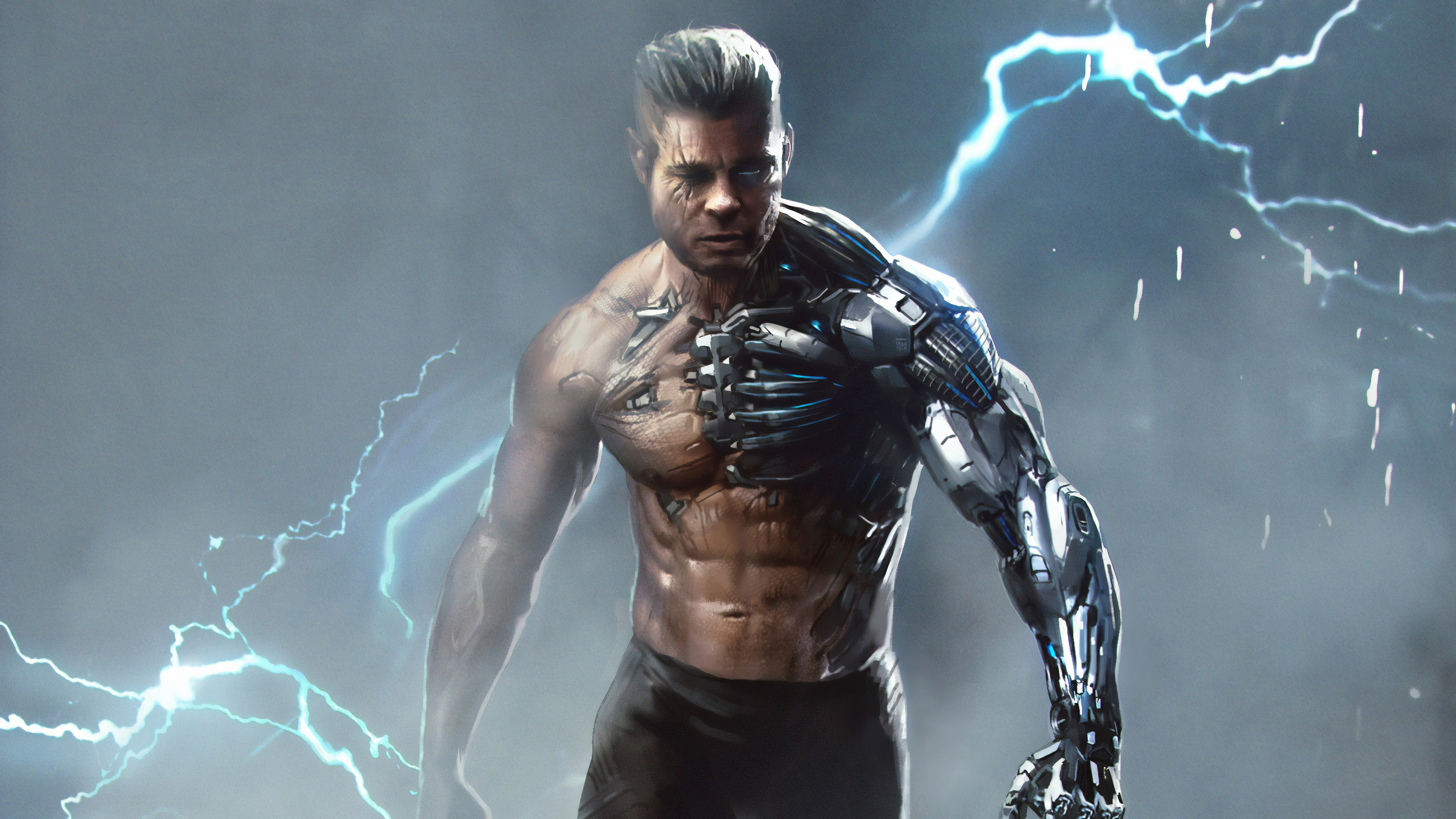 Cable Brad Pitt Wallpaper, HD Superheroes Wallpaper, 4k Wallpaper, Image, Background, Photos and Picture