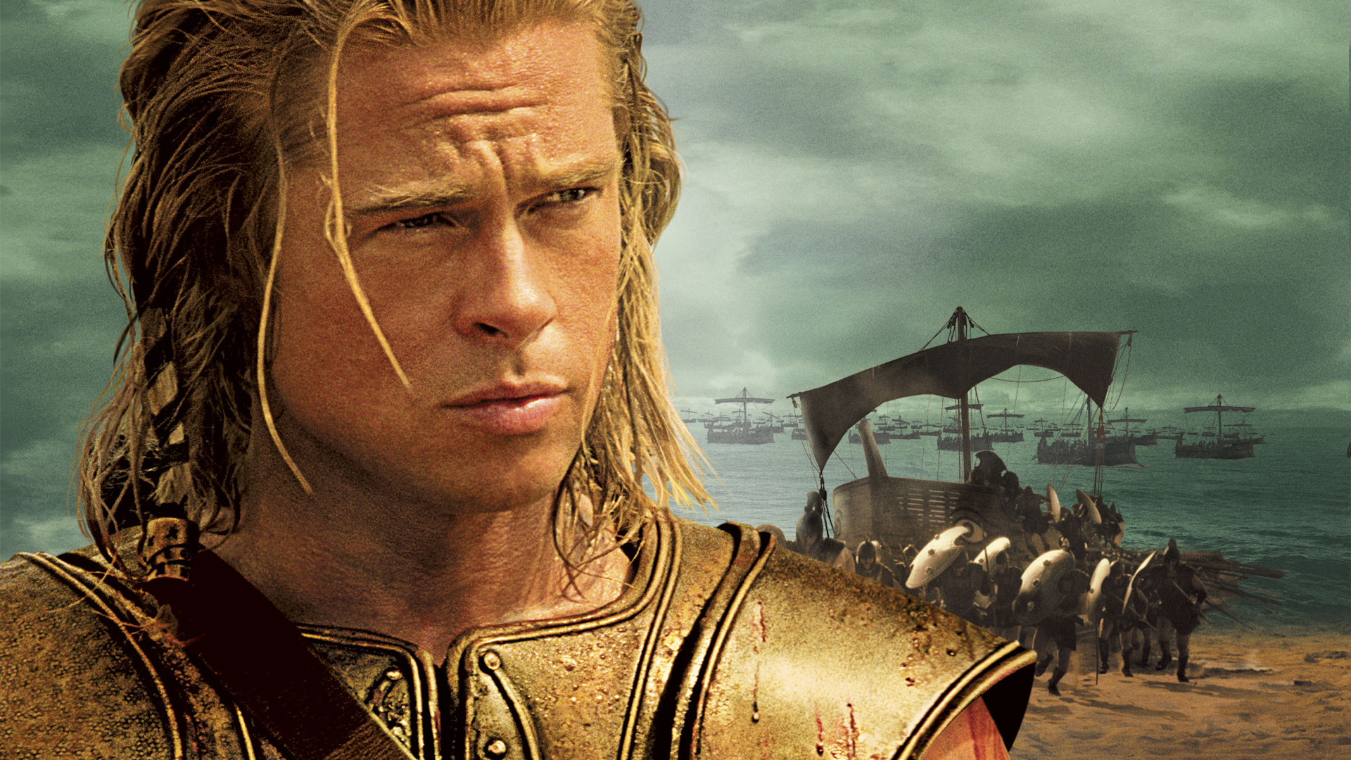Desktop wallpaper: Troy, Brad Pitt, Movie 4K free download for PC. 834418