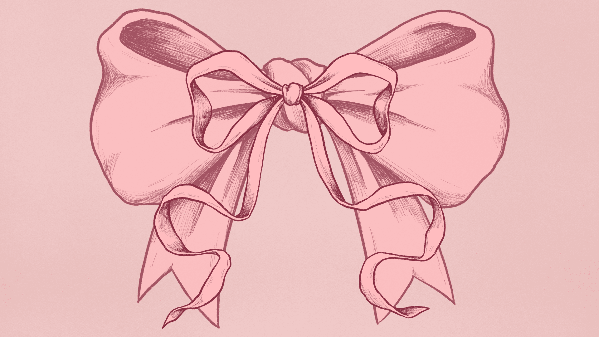 Pink Bow Desktop Wallpaper