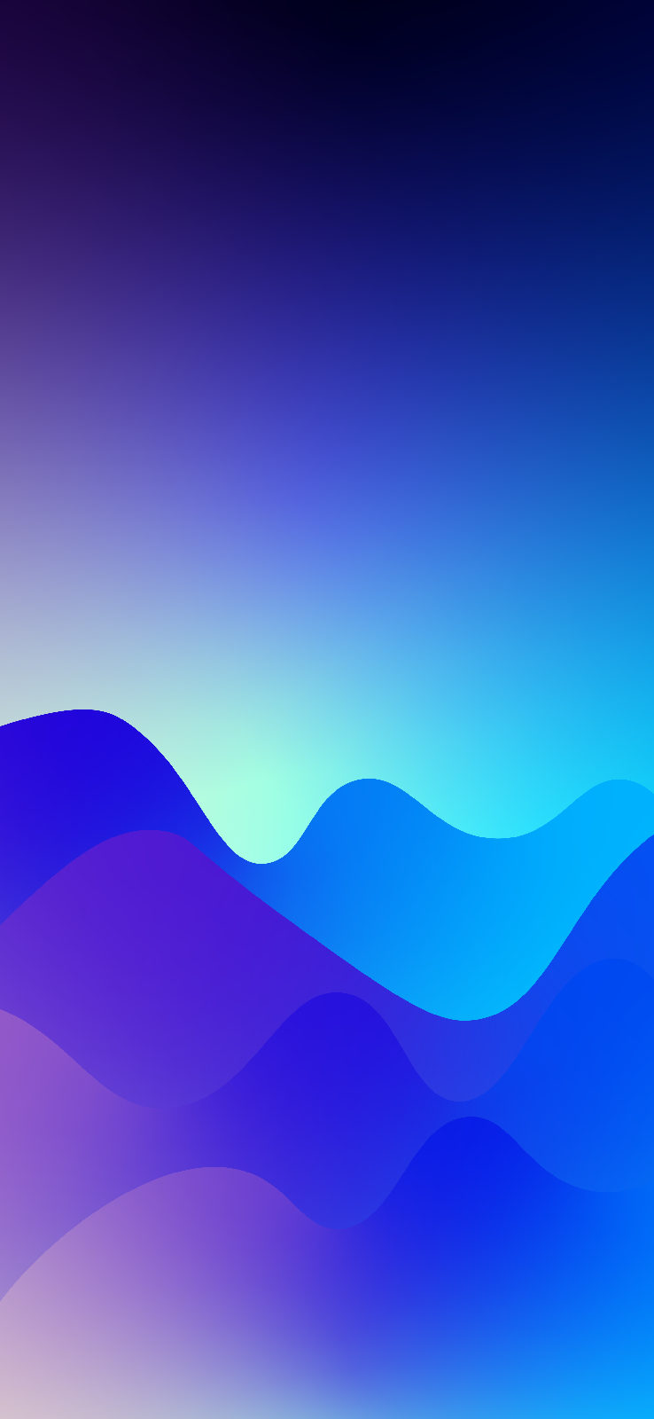 blue waves minimalist wallpaper Mobile Walls