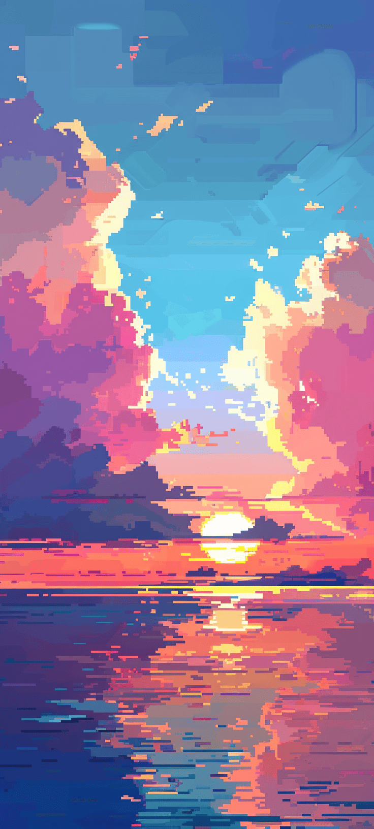 Incredibly Stunning Pixel Art Phone Wallpaper Made