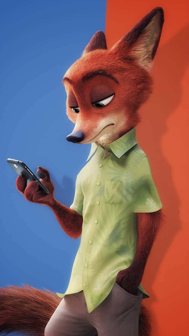 Download Nick Wilde Sly Foxwith Phone Wallpaper