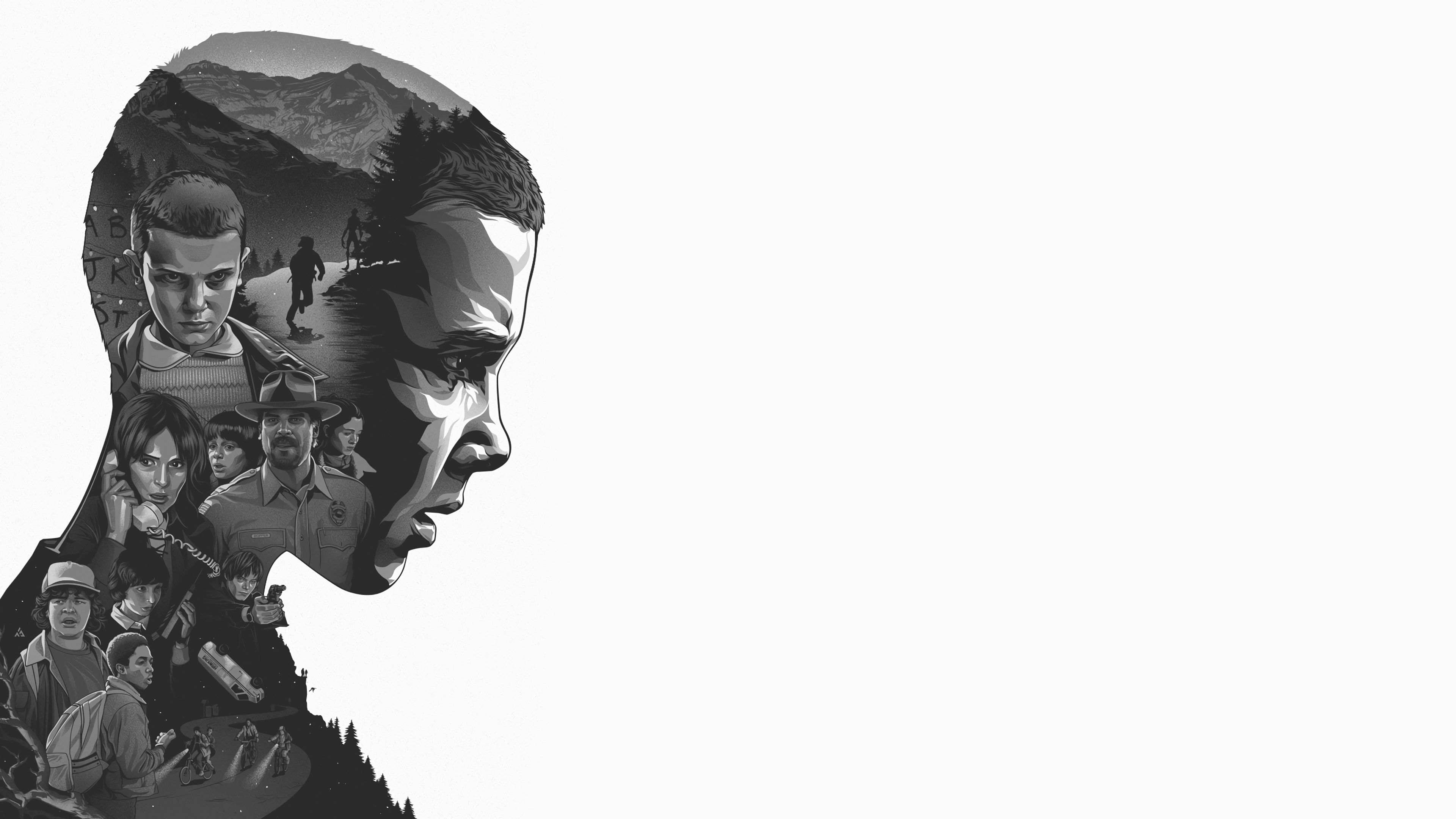 Stranger Things 4K Ultra HD: Iconic Shadows of the Upside Down